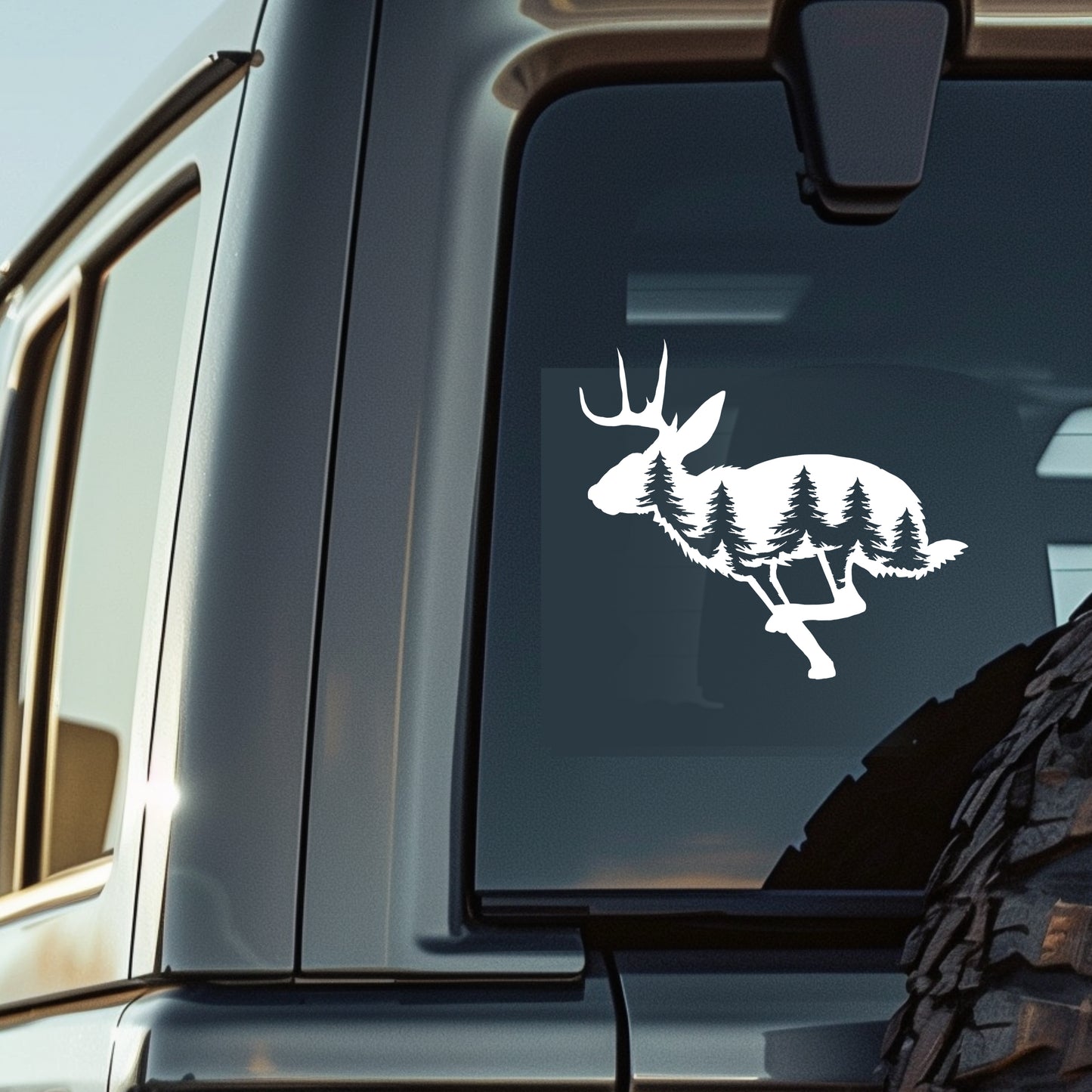 Jackalope Cryptid Vinyl Decal