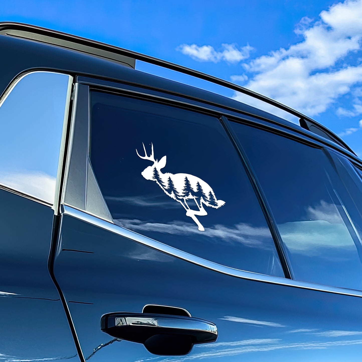 Jackalope Cryptid Vinyl Decal