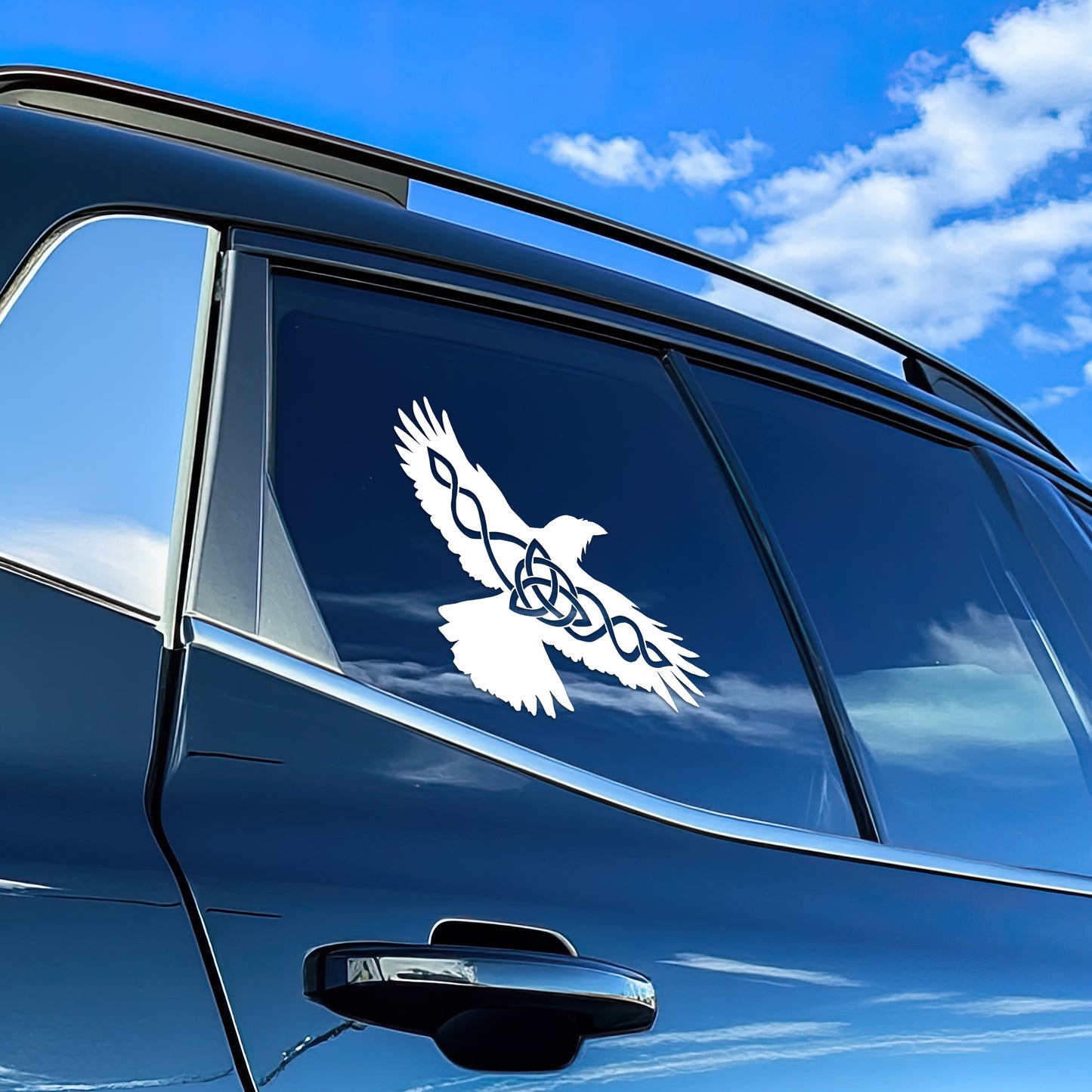 Raven with Celtic Knot Vinyl Decal