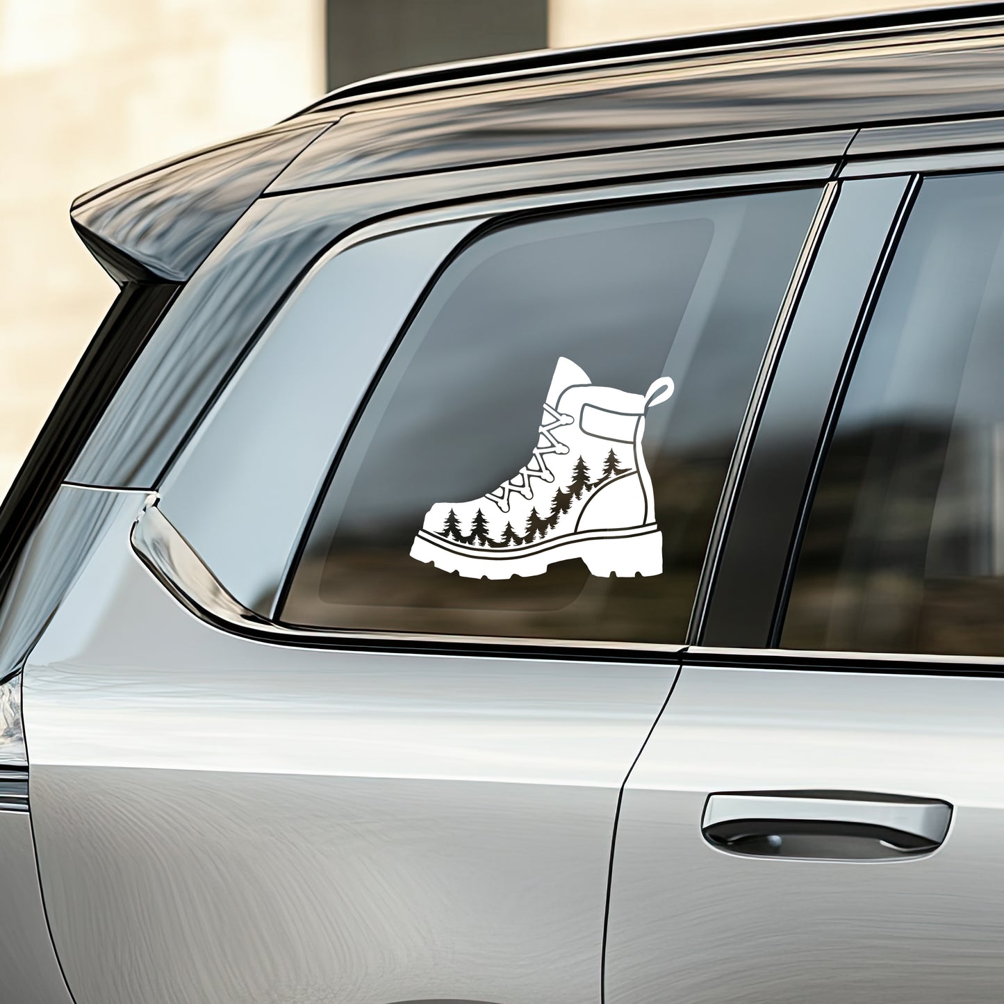 Hiking Boot Vinyl Decal