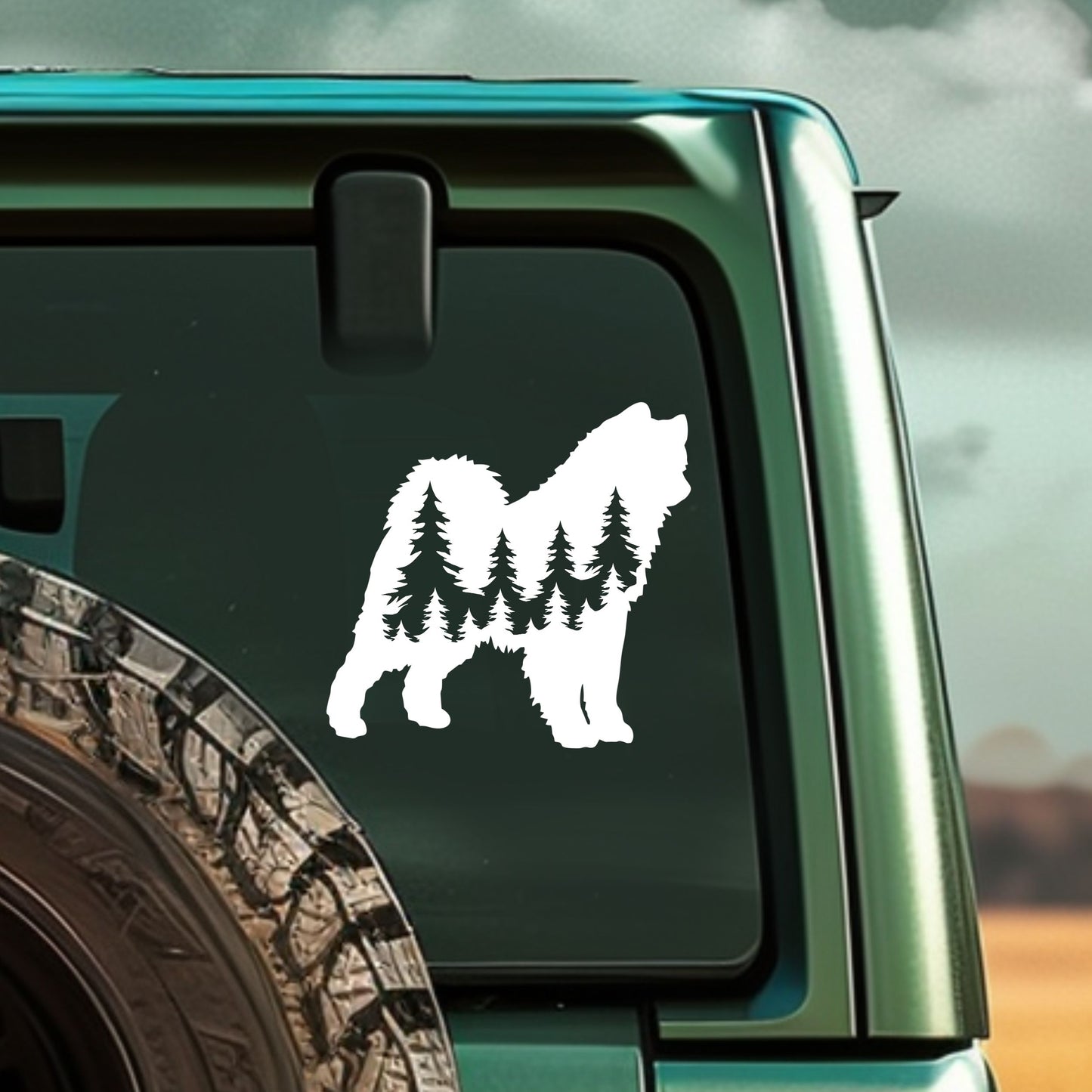 Samoyed Dog Vinyl Decal