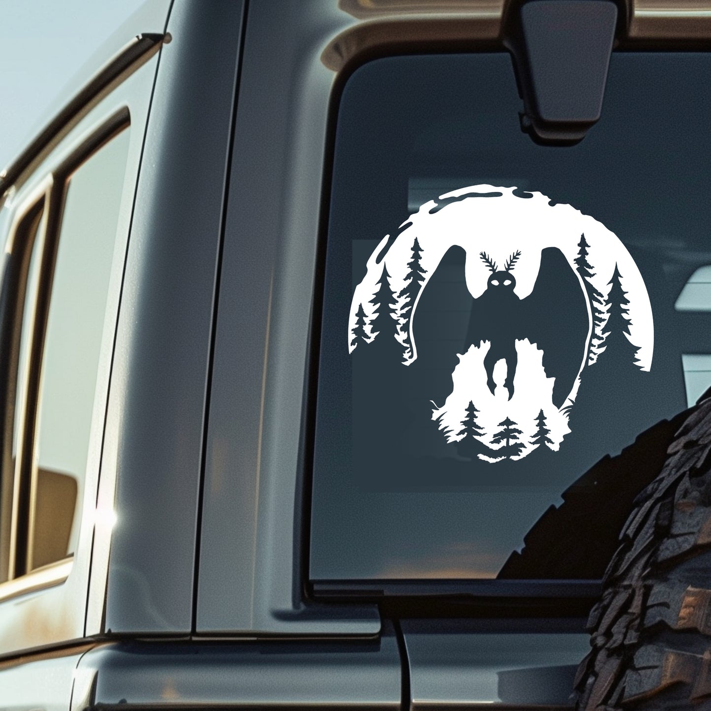 Mothman Cryptid Vinyl Decal