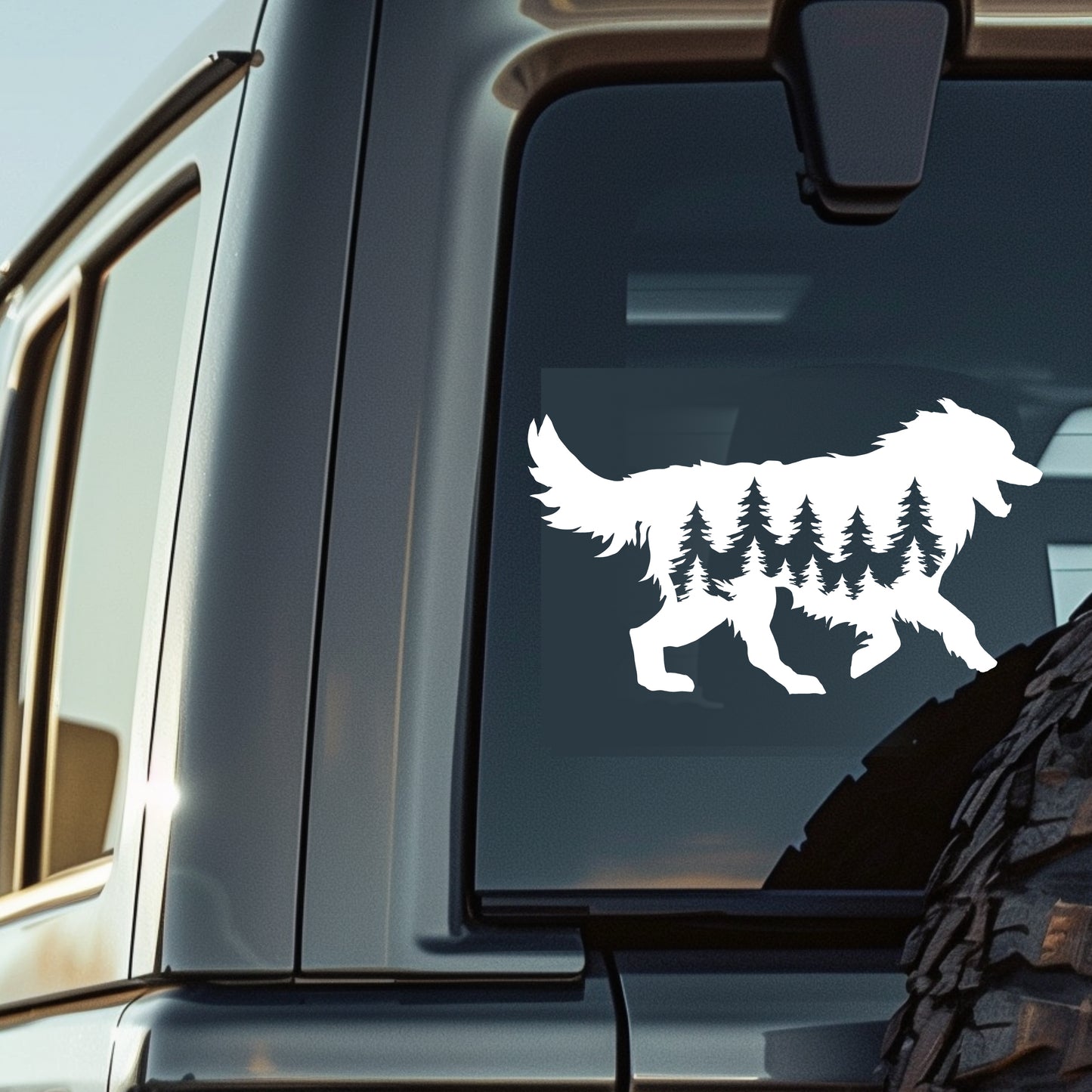 Running Australian Shepherd Dog Vinyl Decal
