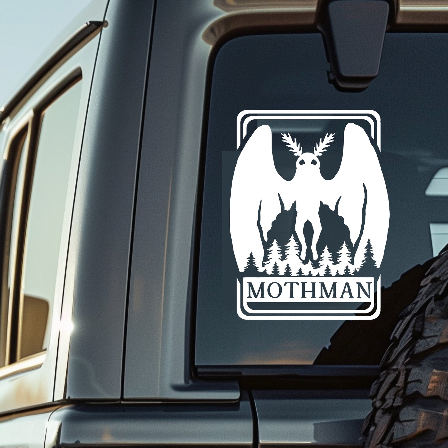 Mothman Cryptid Vinyl Decal