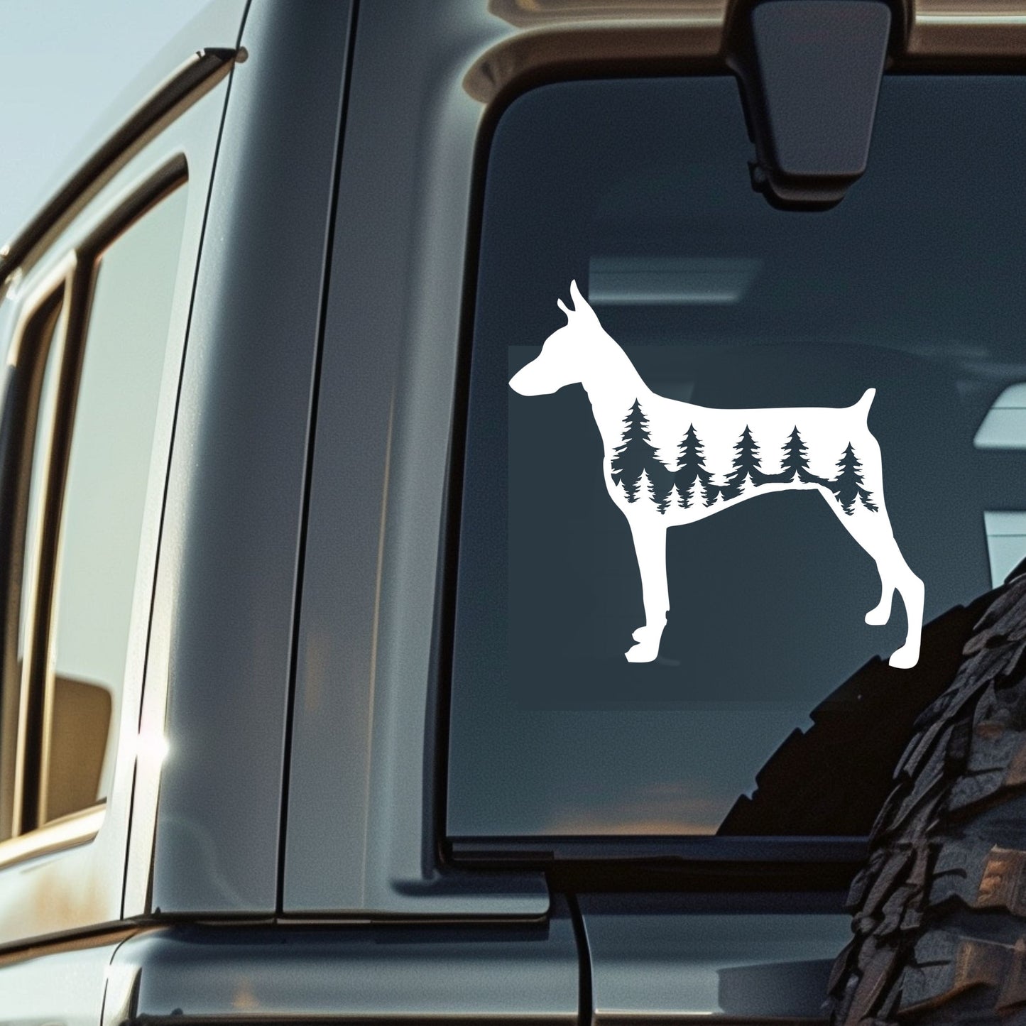 Doberman Dog Vinyl Decal