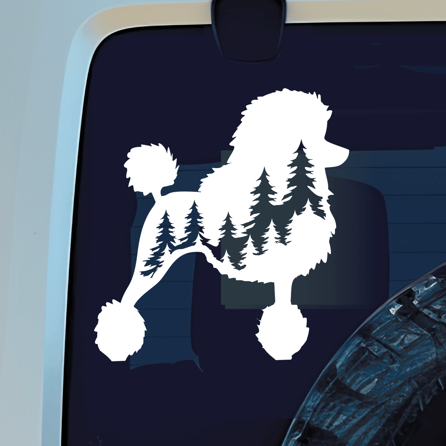Poodle Dog Vinyl Decal