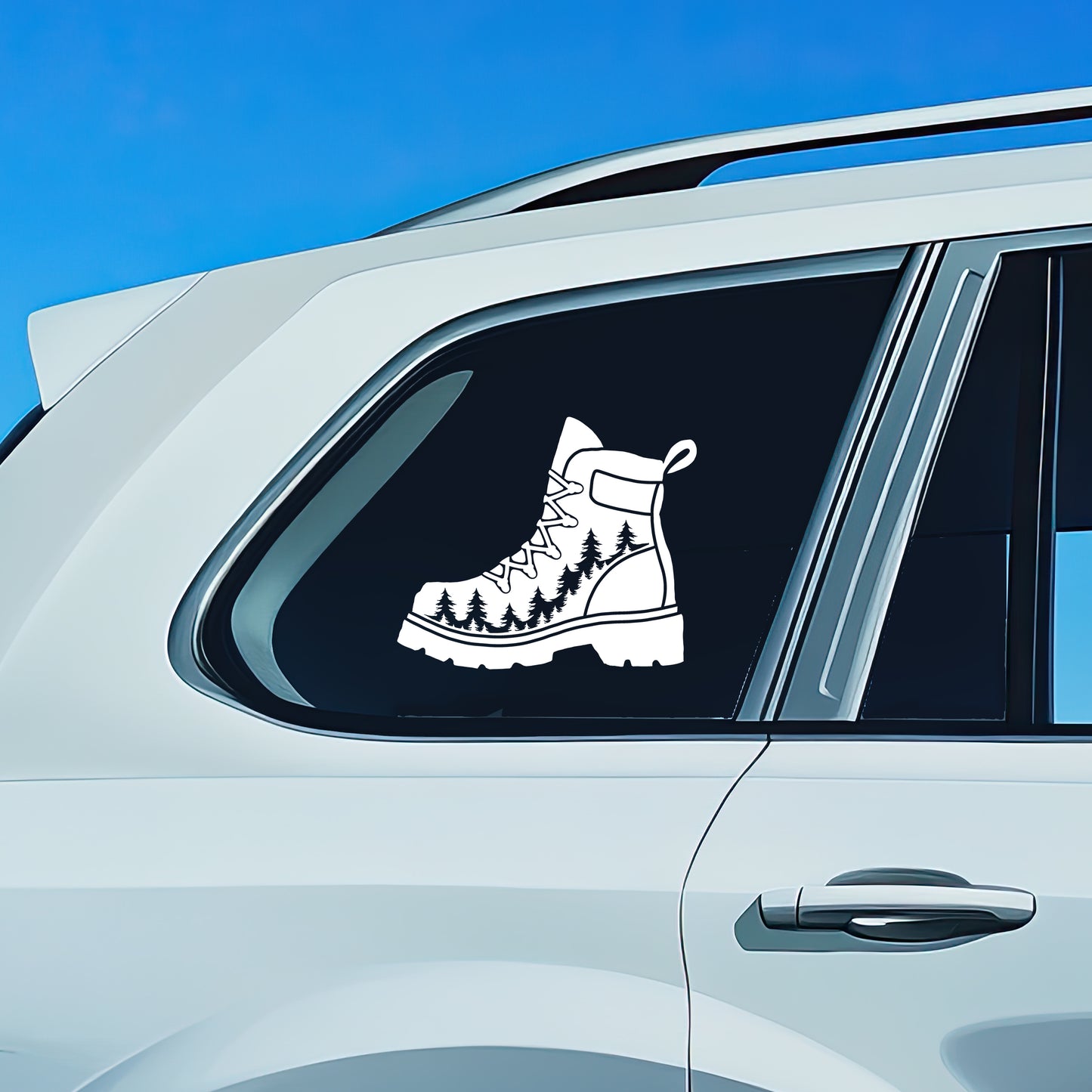 Hiking Boot Vinyl Decal