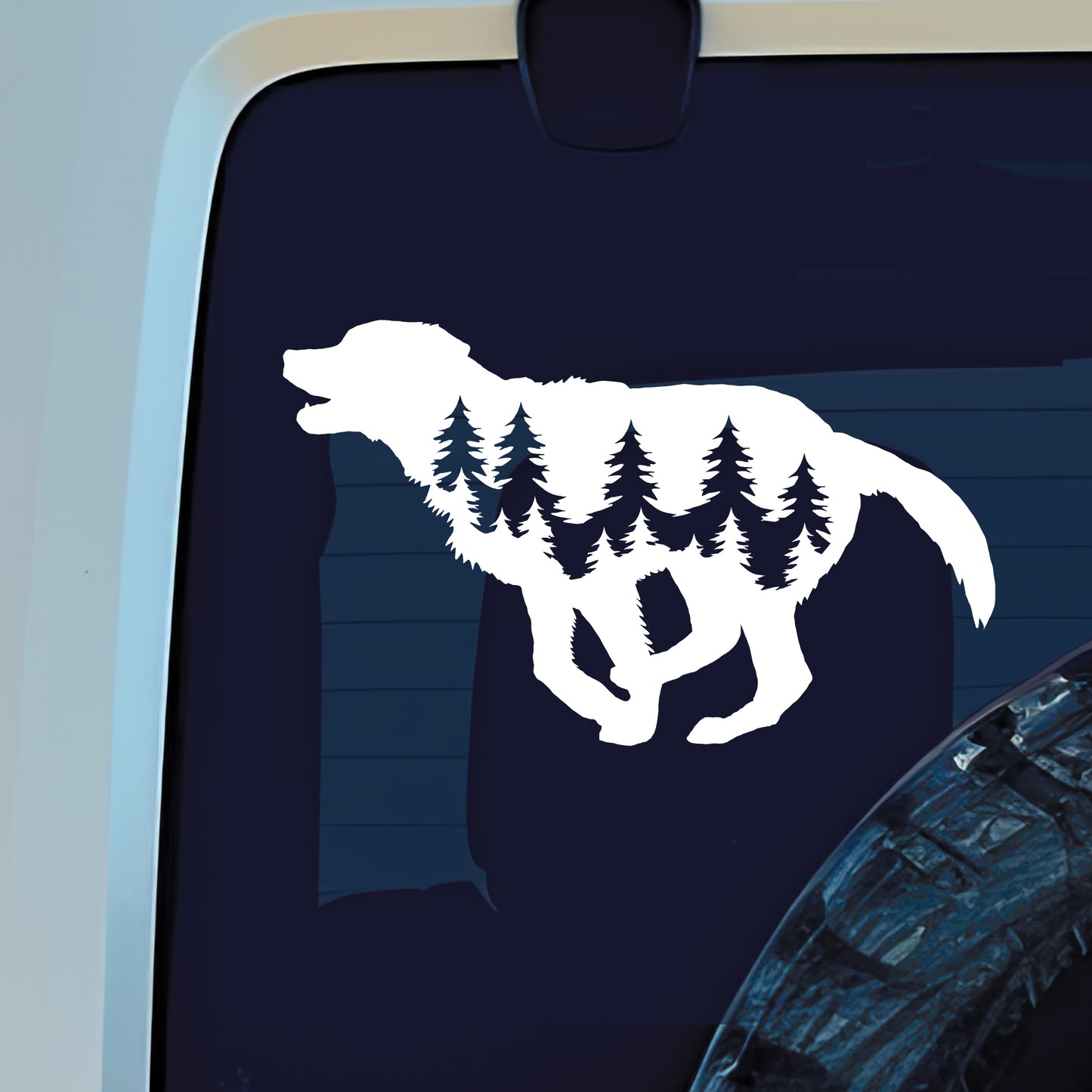 Running Labrador Dog Vinyl Decal