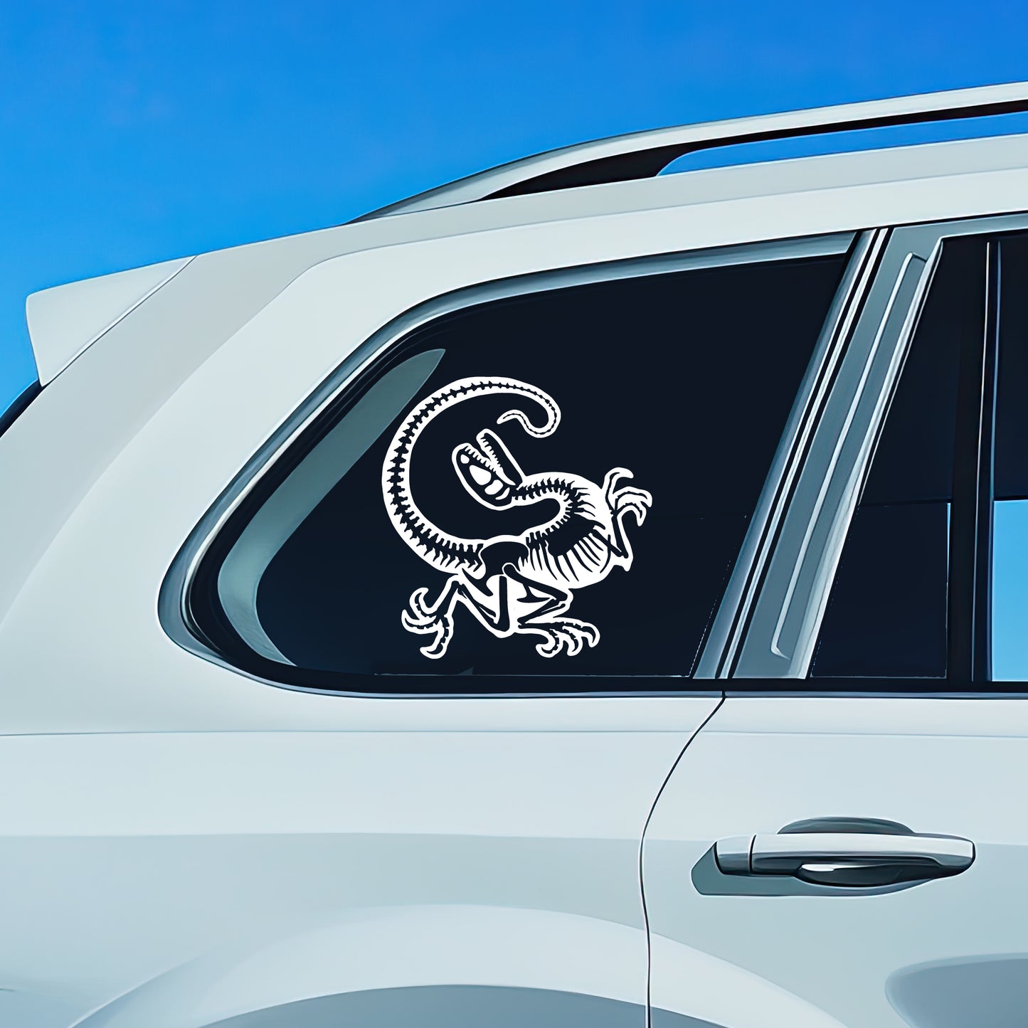 Raptor Skeleton Vinyl Decal