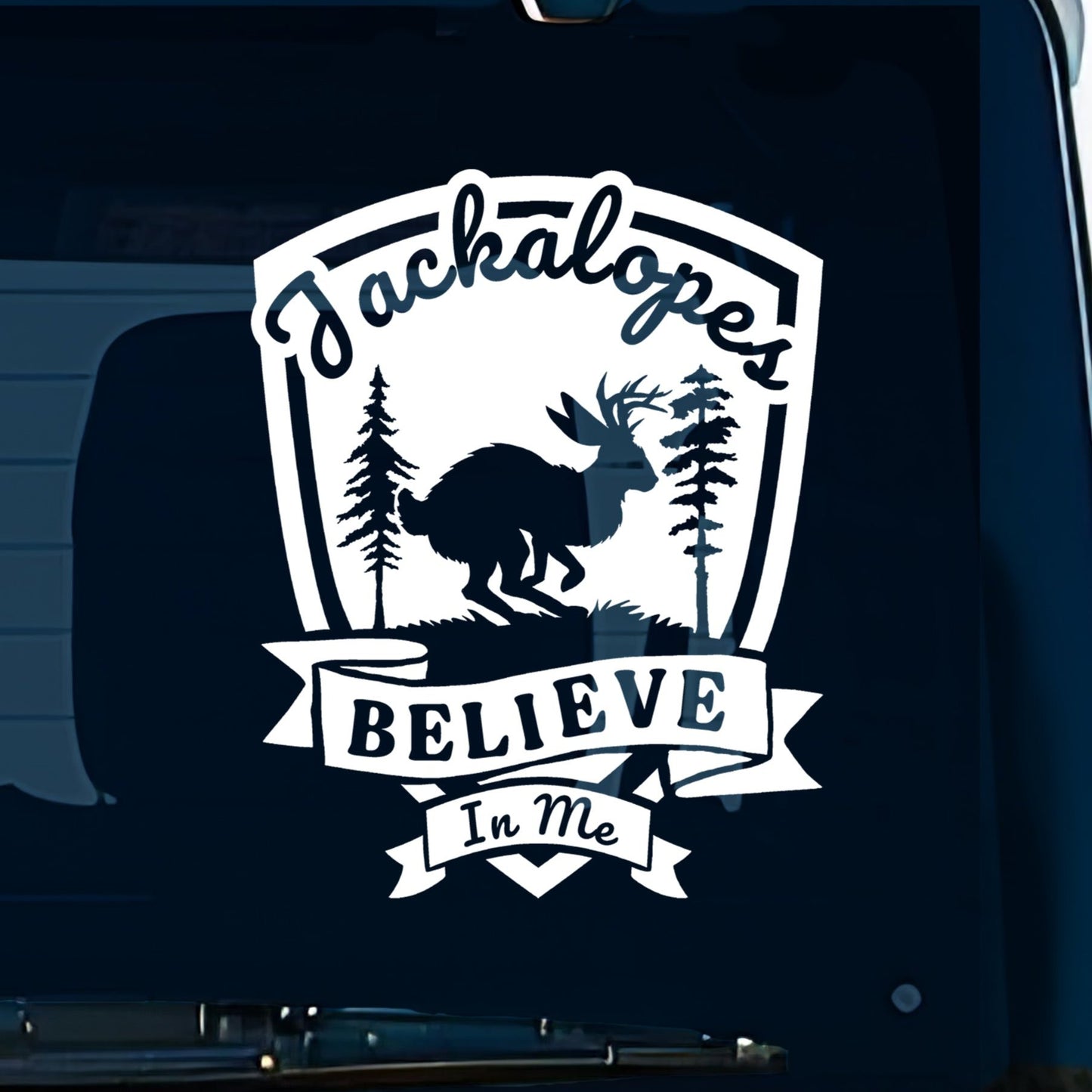 Jackalope Cryptid Vinyl Decal