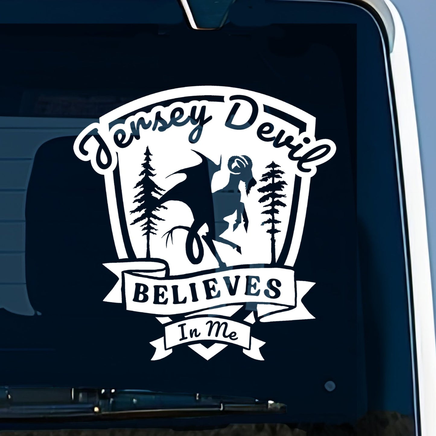 Jersey Devil Cryptid Vinyl Decal