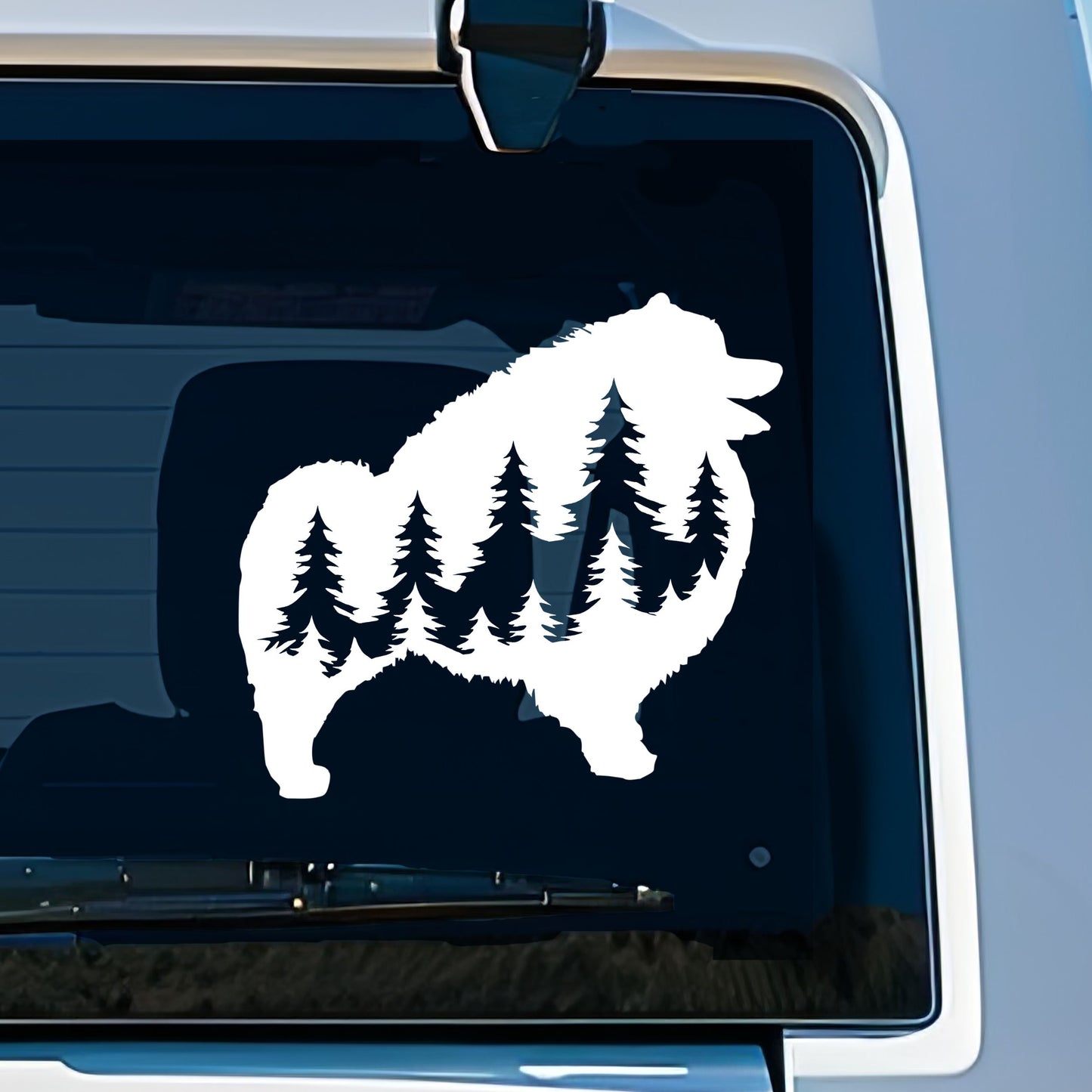Keeshond Dog Vinyl Decal