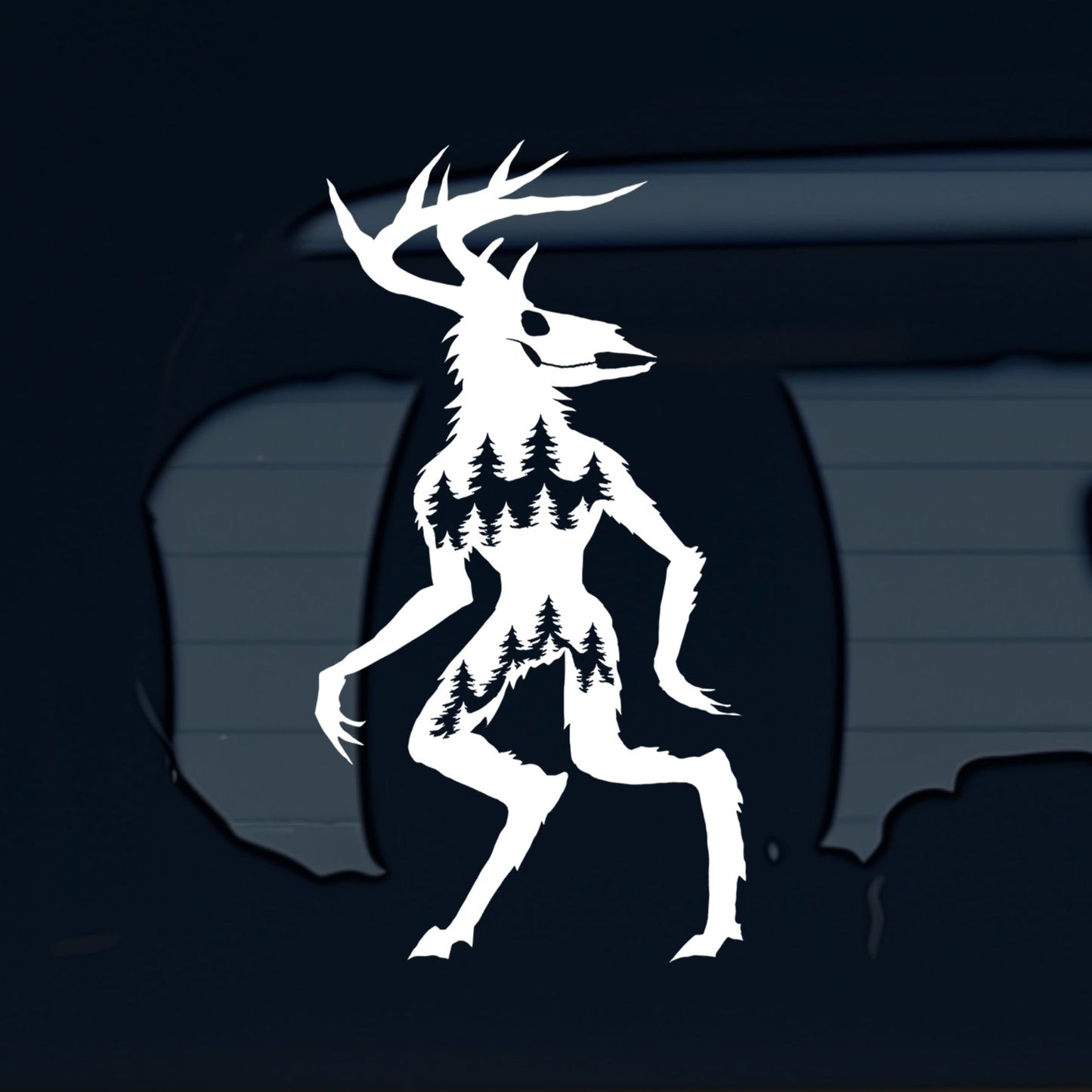 Wendigo Cryptid Vinyl Decal