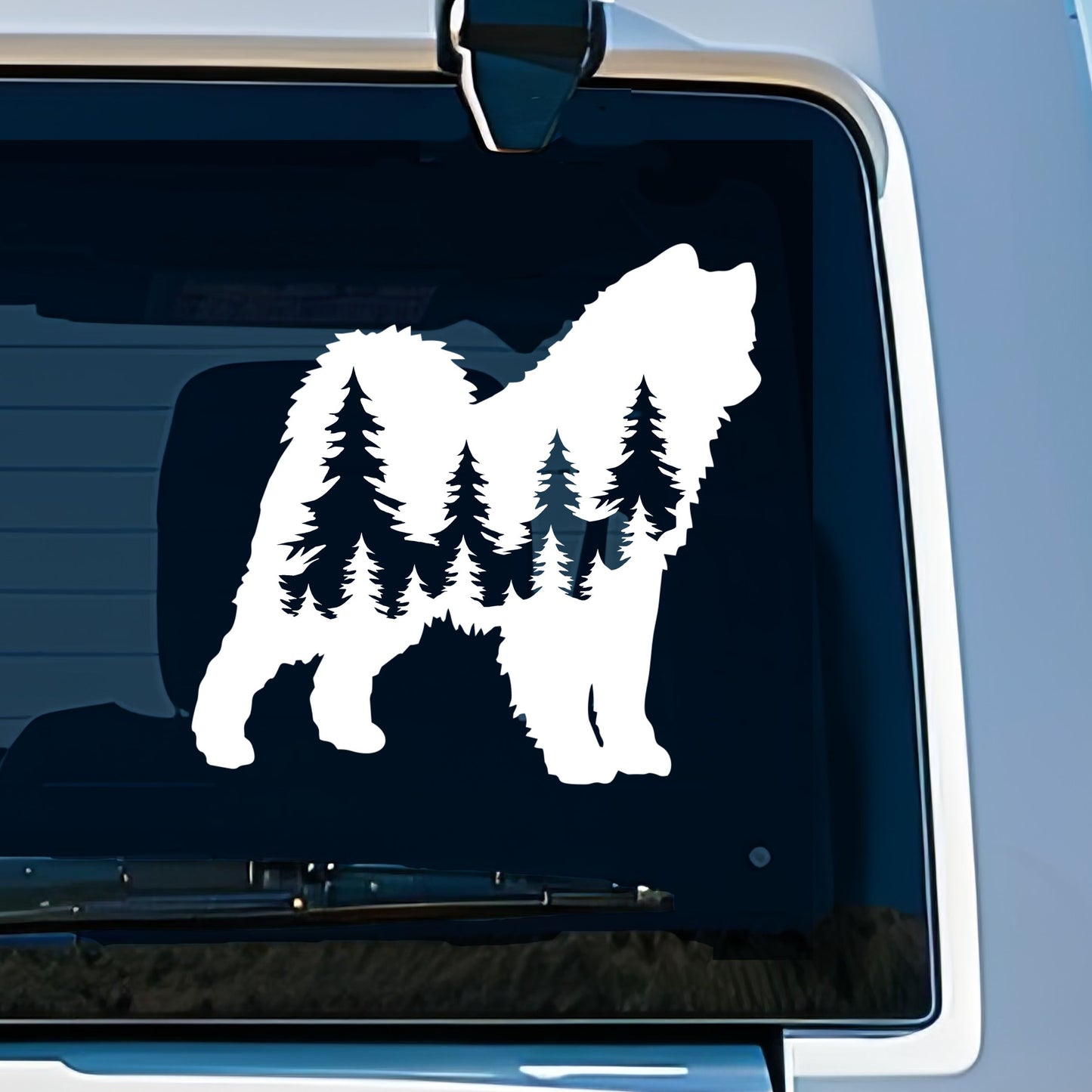 Samoyed Dog Vinyl Decal