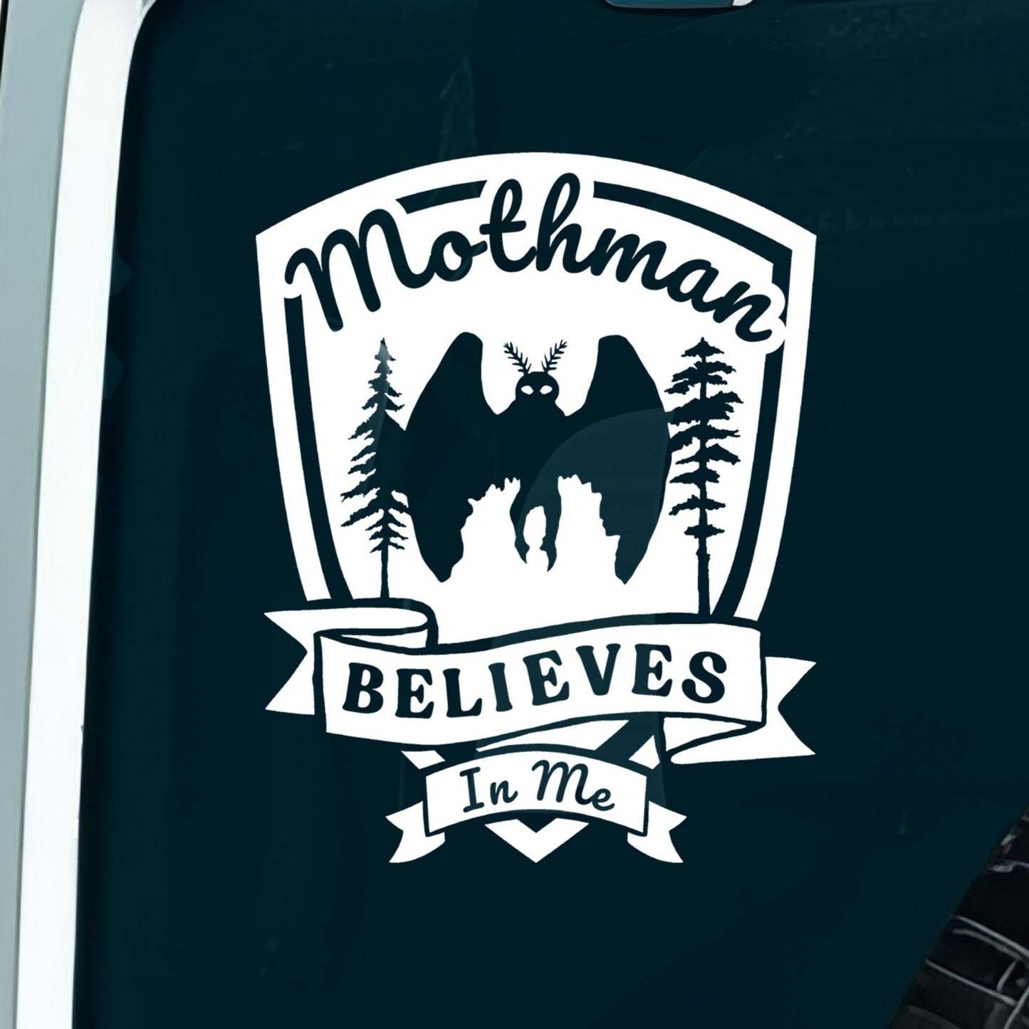 Mothman Cryptid Vinyl Decal
