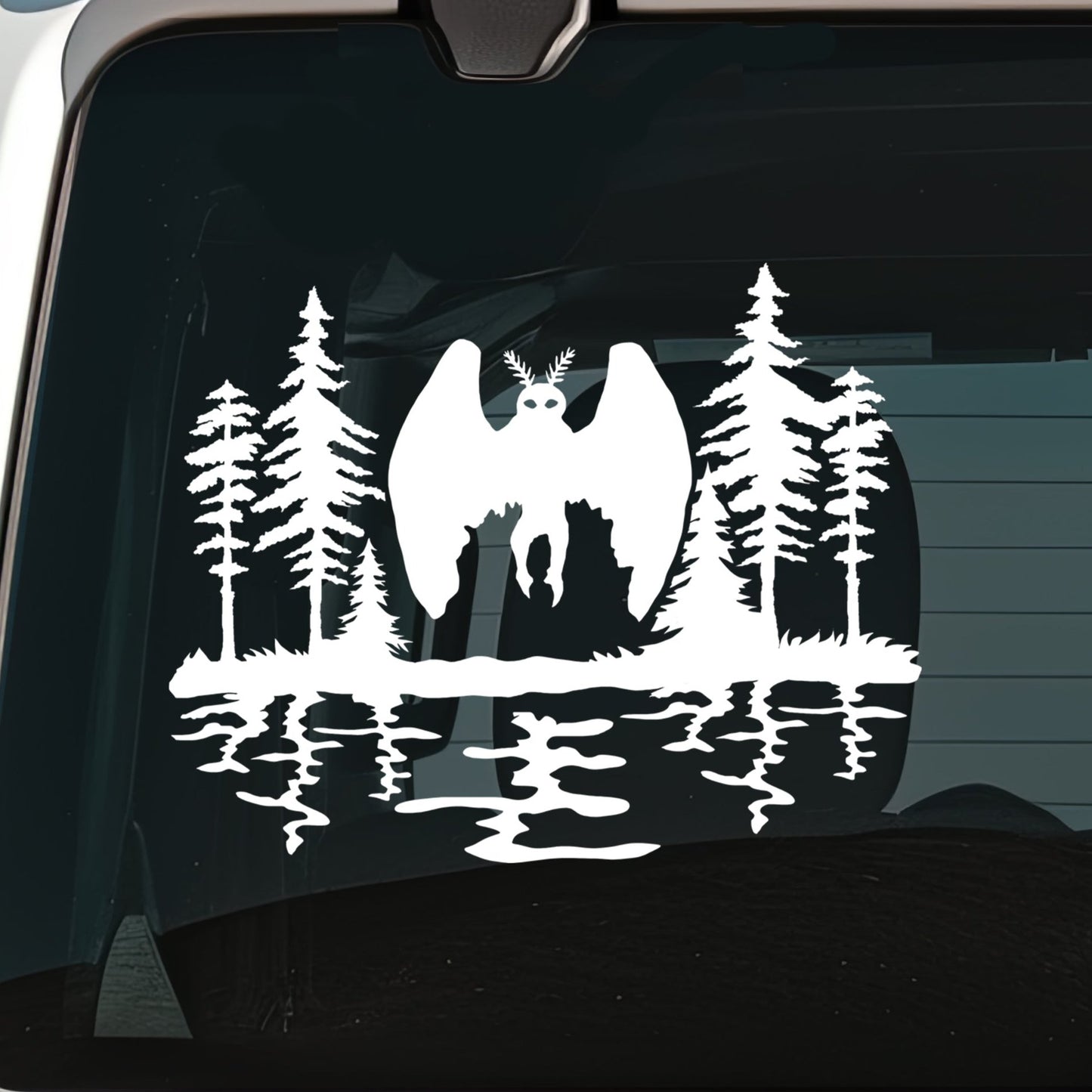 Mothman Cryptid Vinyl Decal
