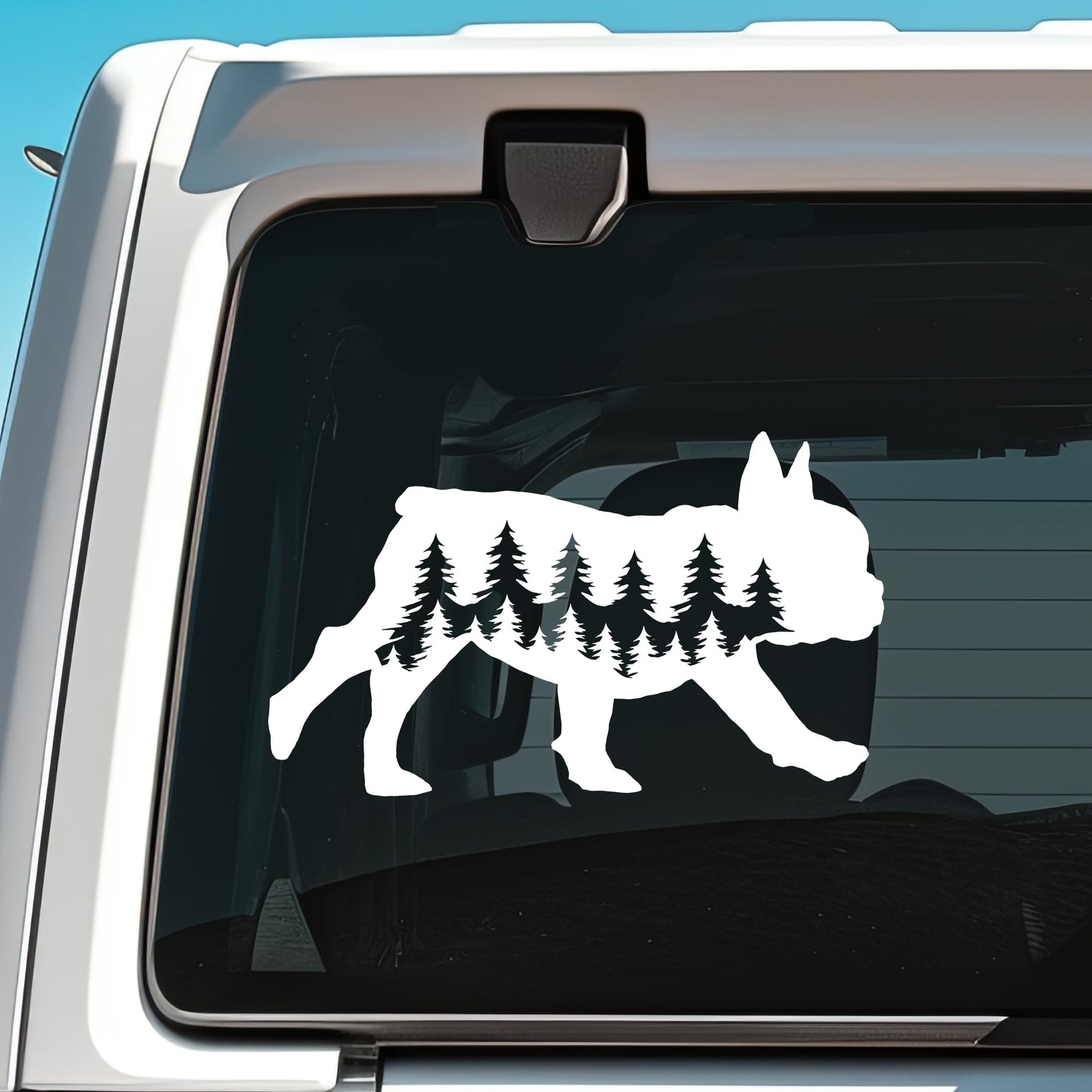 Running French Bulldog Dog Vinyl Decal