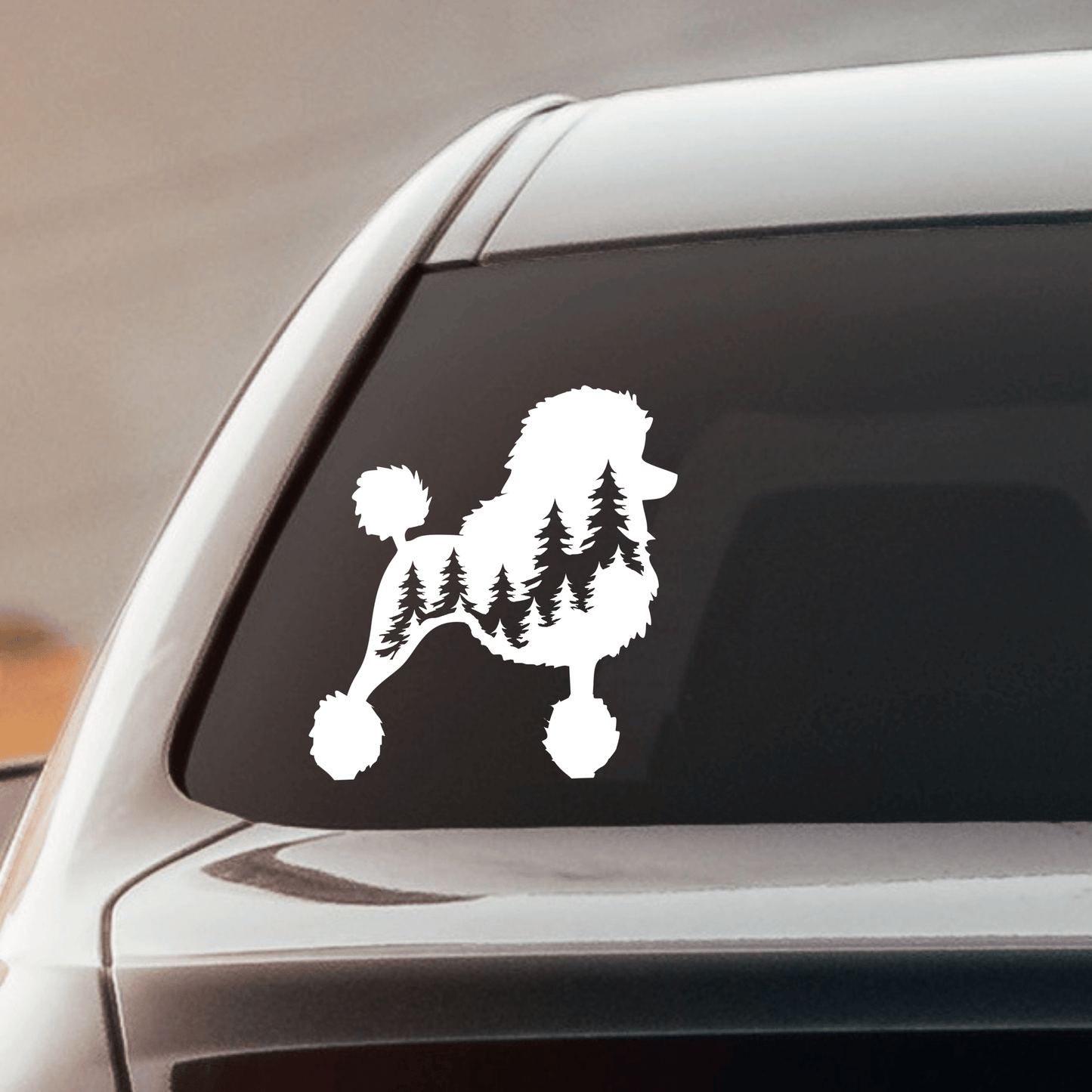 Poodle Dog Vinyl Decal