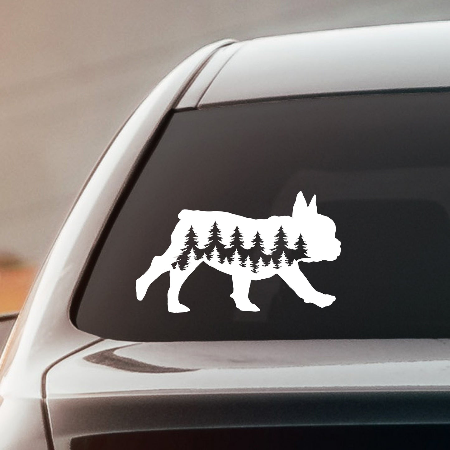 Running French Bulldog Dog Vinyl Decal