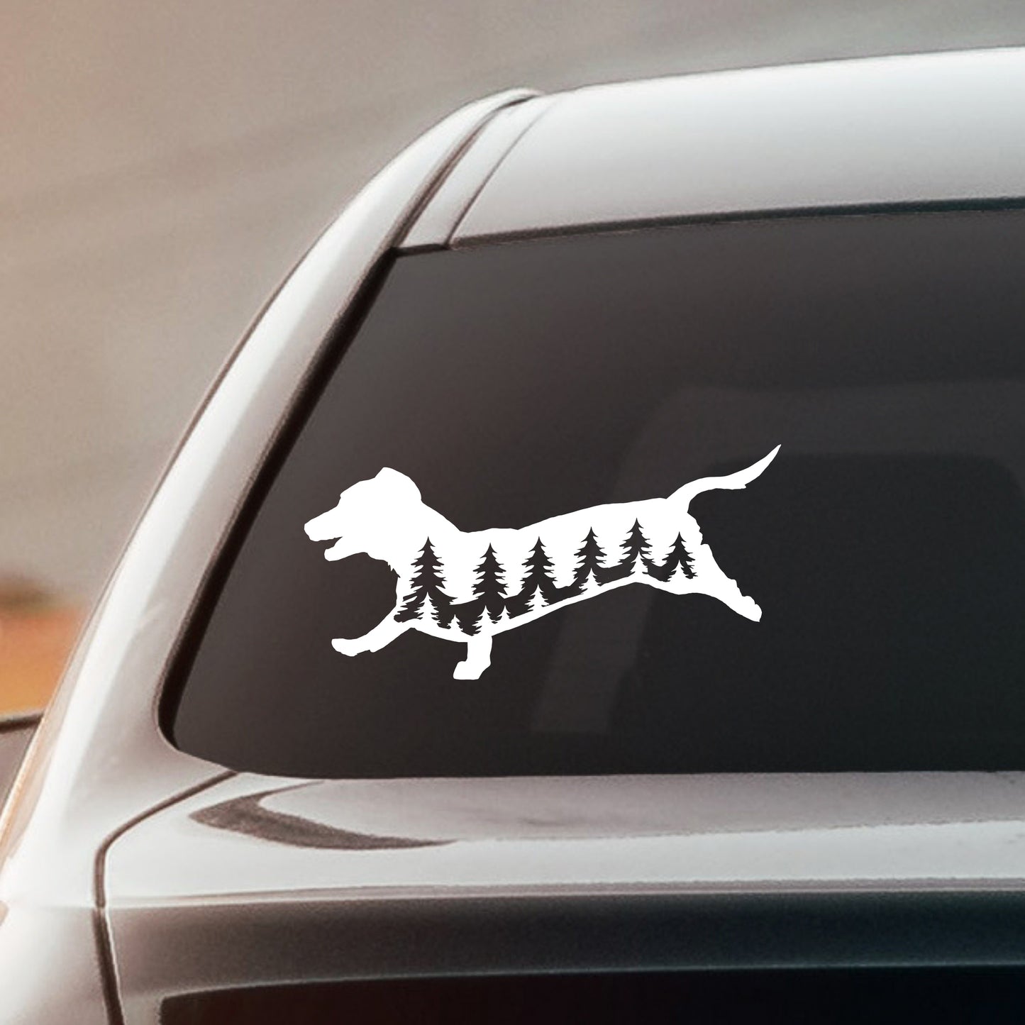 Running Dachshund Dog Vinyl Decal