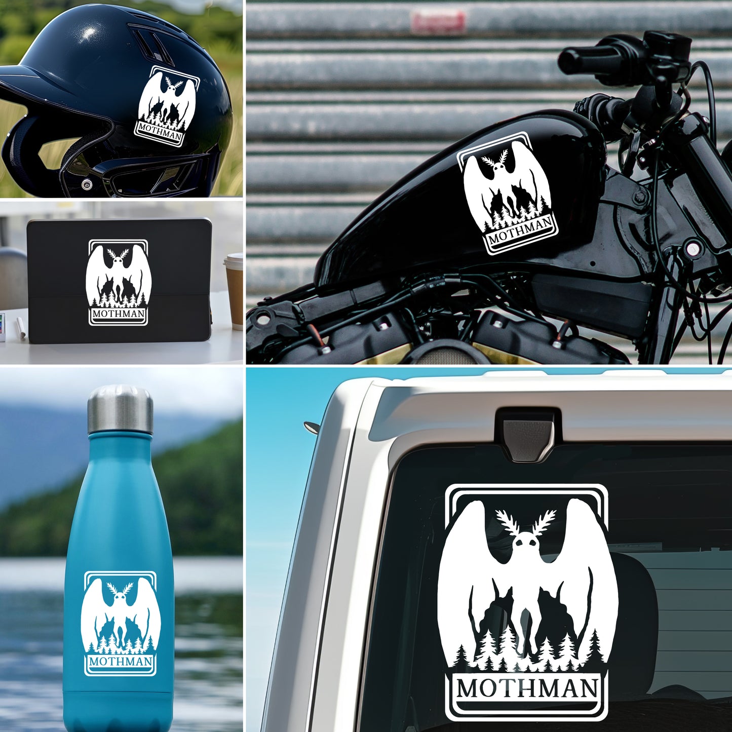 Mothman Cryptid Vinyl Decal
