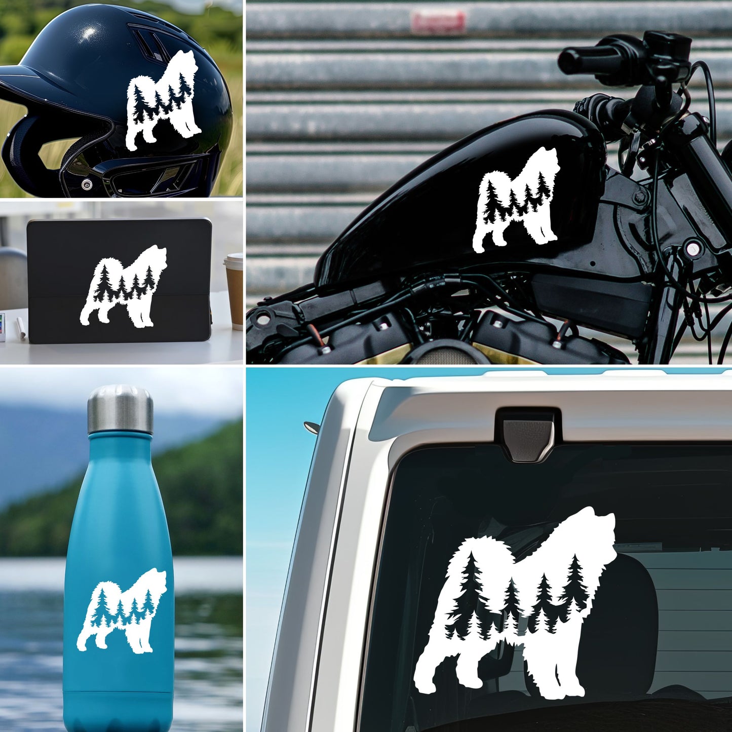 Samoyed Dog Vinyl Decal
