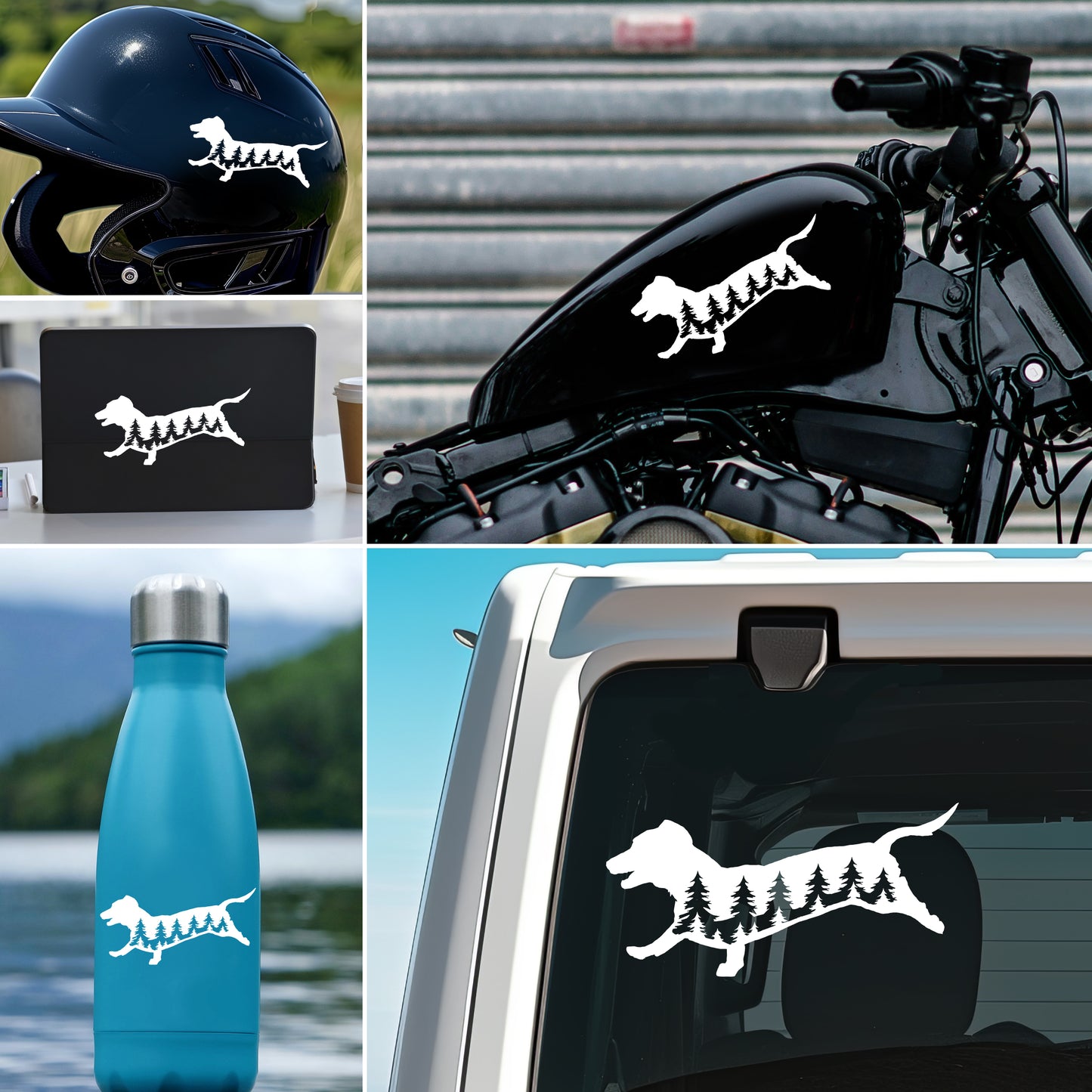 Running Dachshund Dog Vinyl Decal