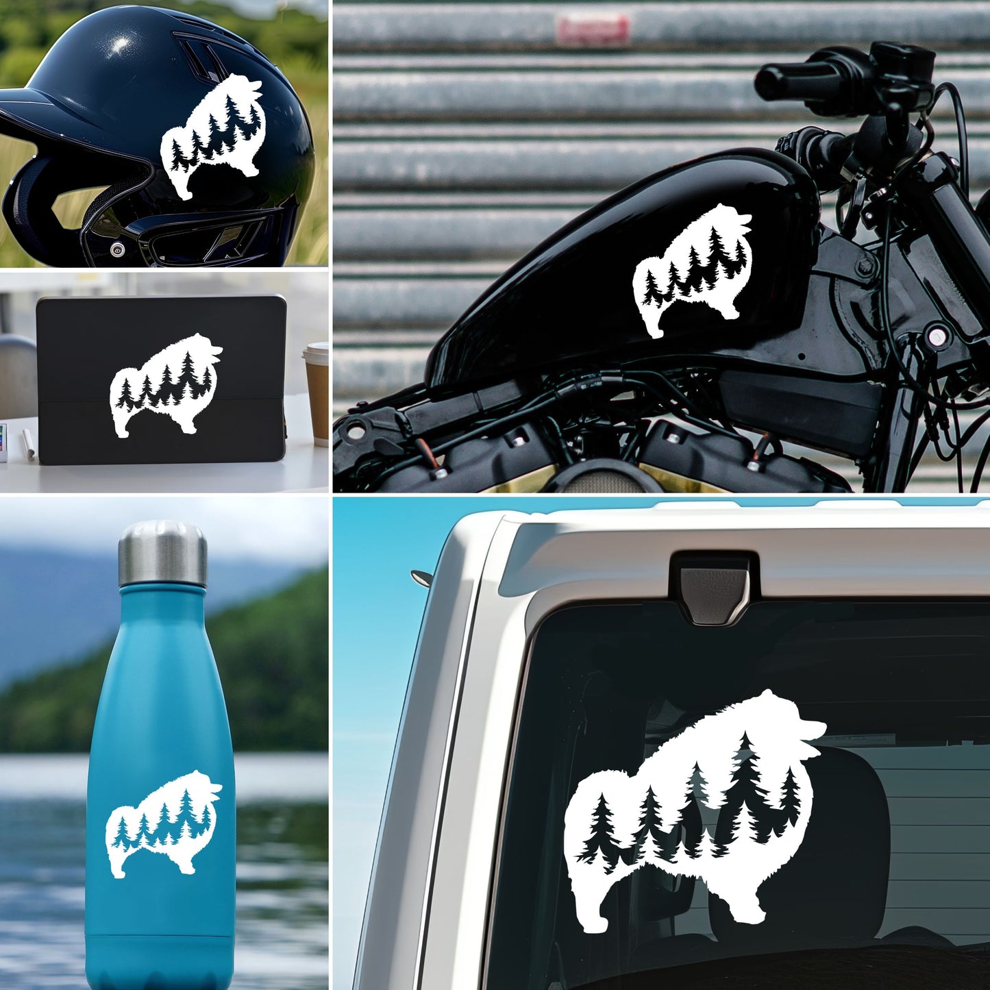 Keeshond Dog Vinyl Decal