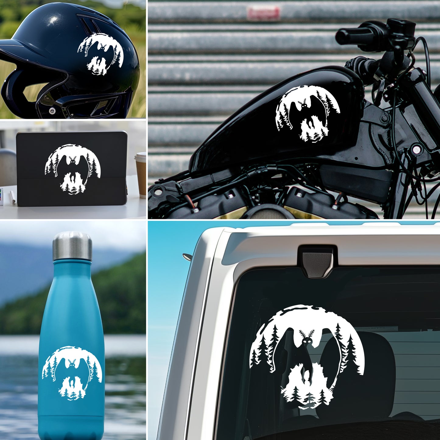 Mothman Cryptid Vinyl Decal