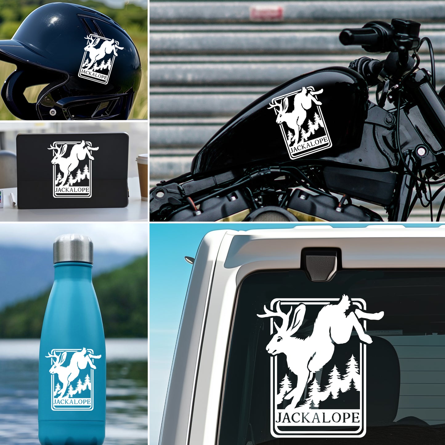 Jackalope Cryptid Vinyl Decal