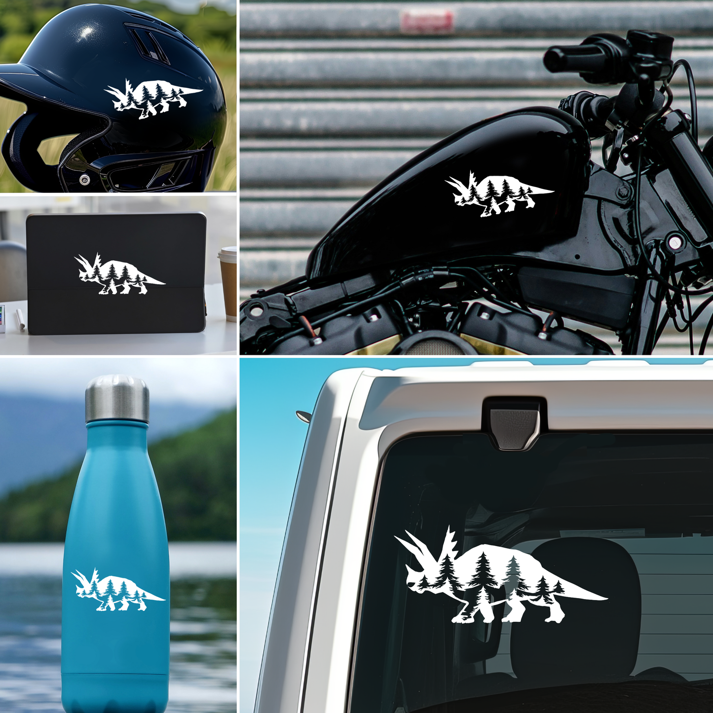Triceratops Vinyl Decal