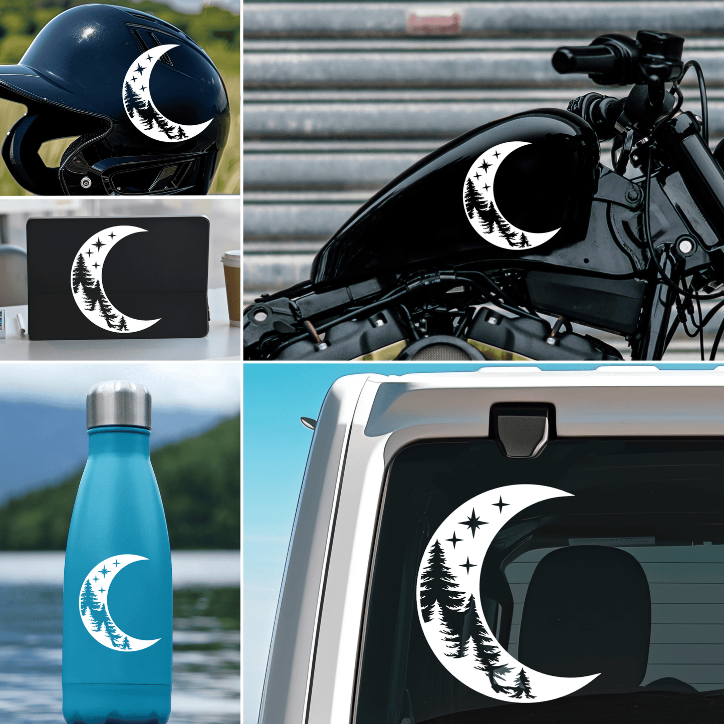 Crescent Moon Vinyl Decal