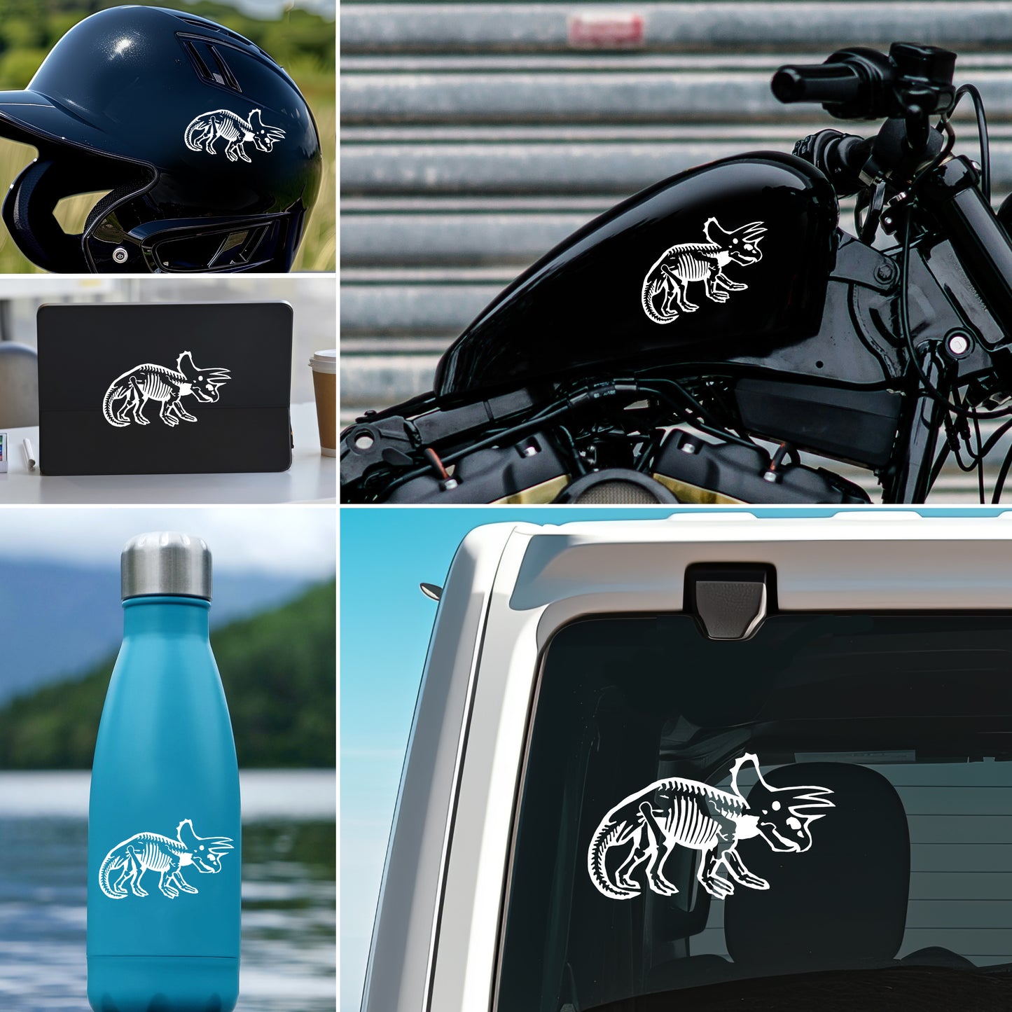 Triceratops Vinyl Decal