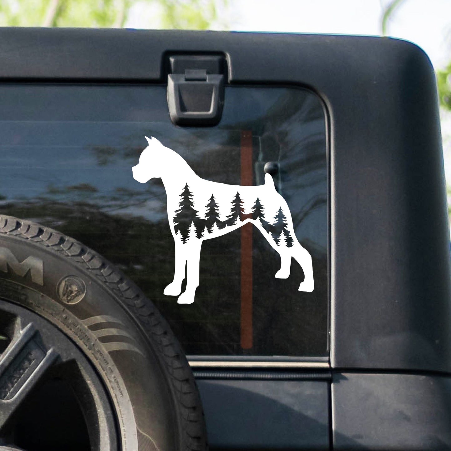 Boxer Dog Vinyl Decal