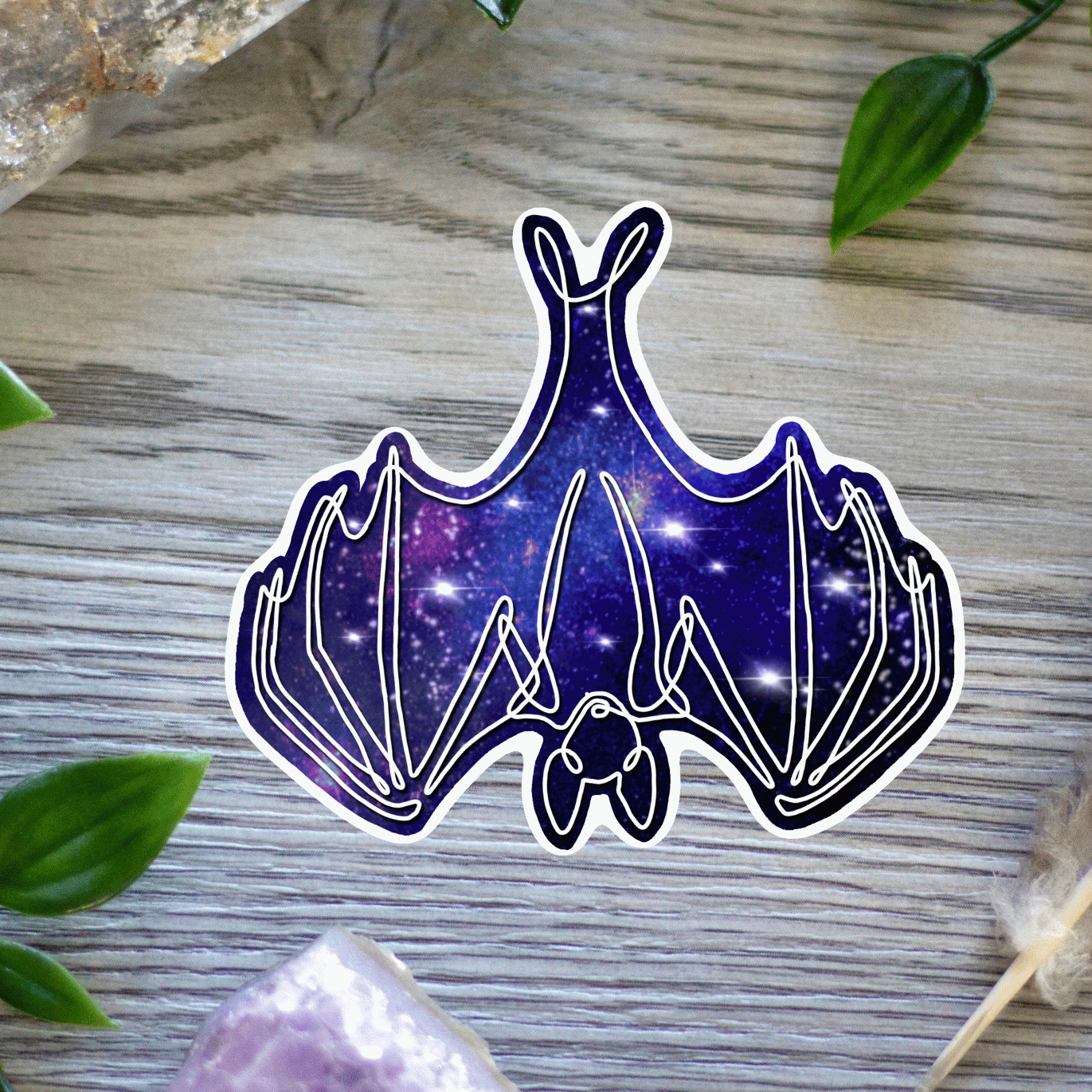 Galaxy Bat Sticker