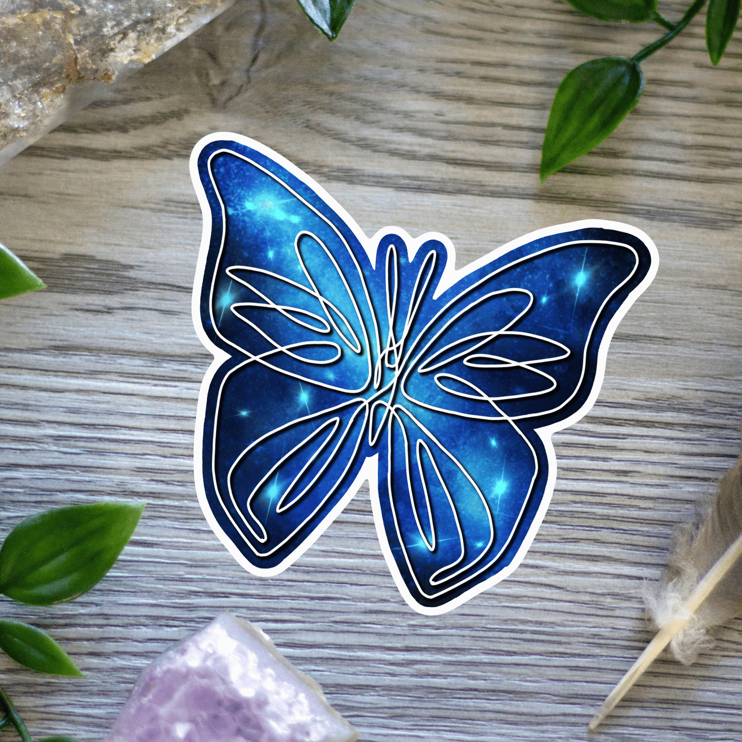 Galaxy Butterfly Sticker