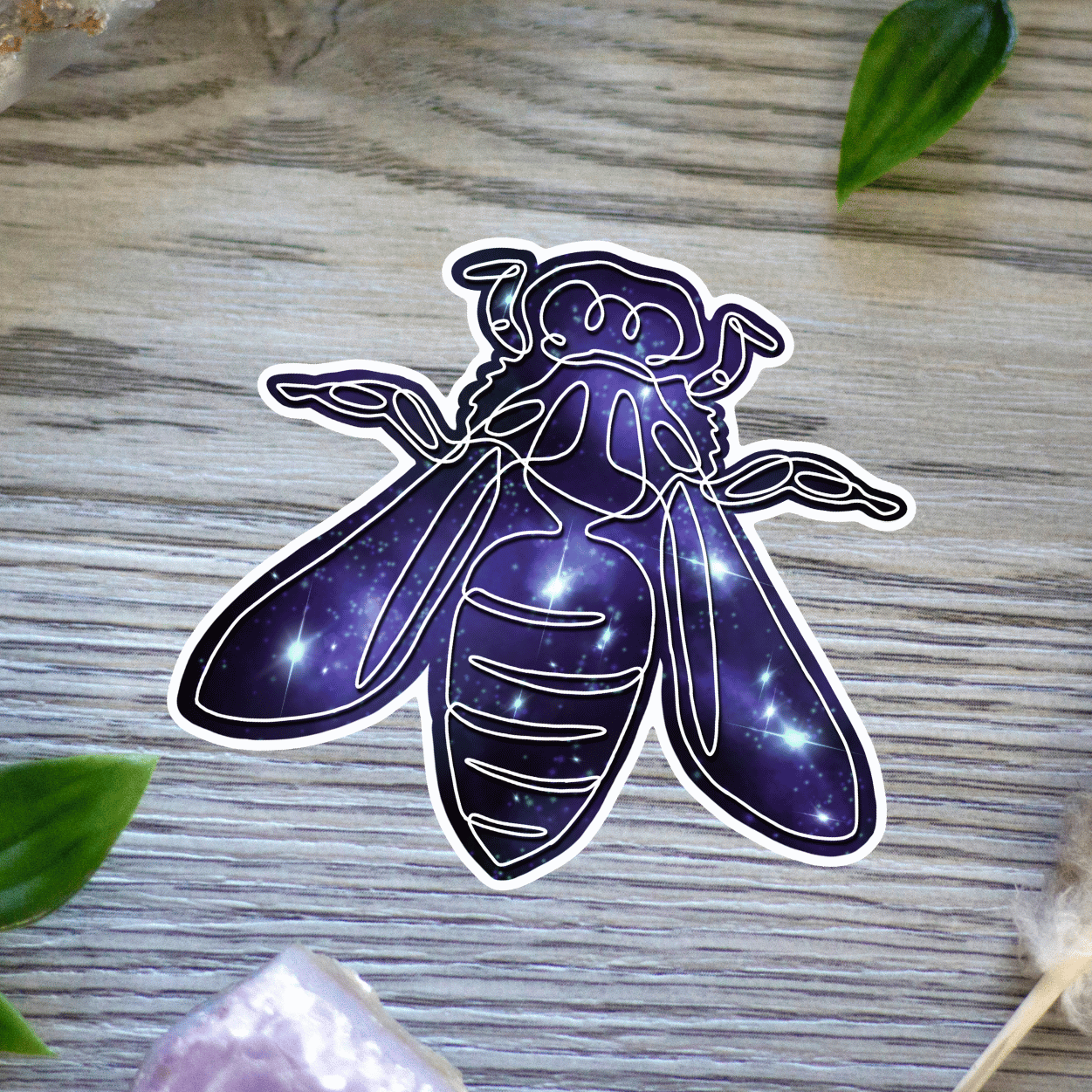 Galaxy Bee Sticker