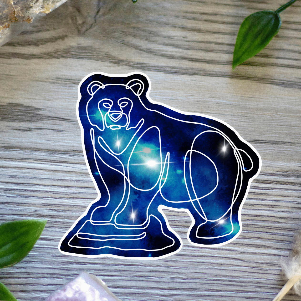 Galaxy Bear Sticker