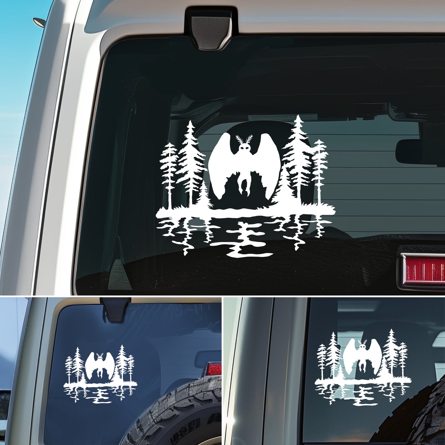 Mothman Cryptid Vinyl Decal