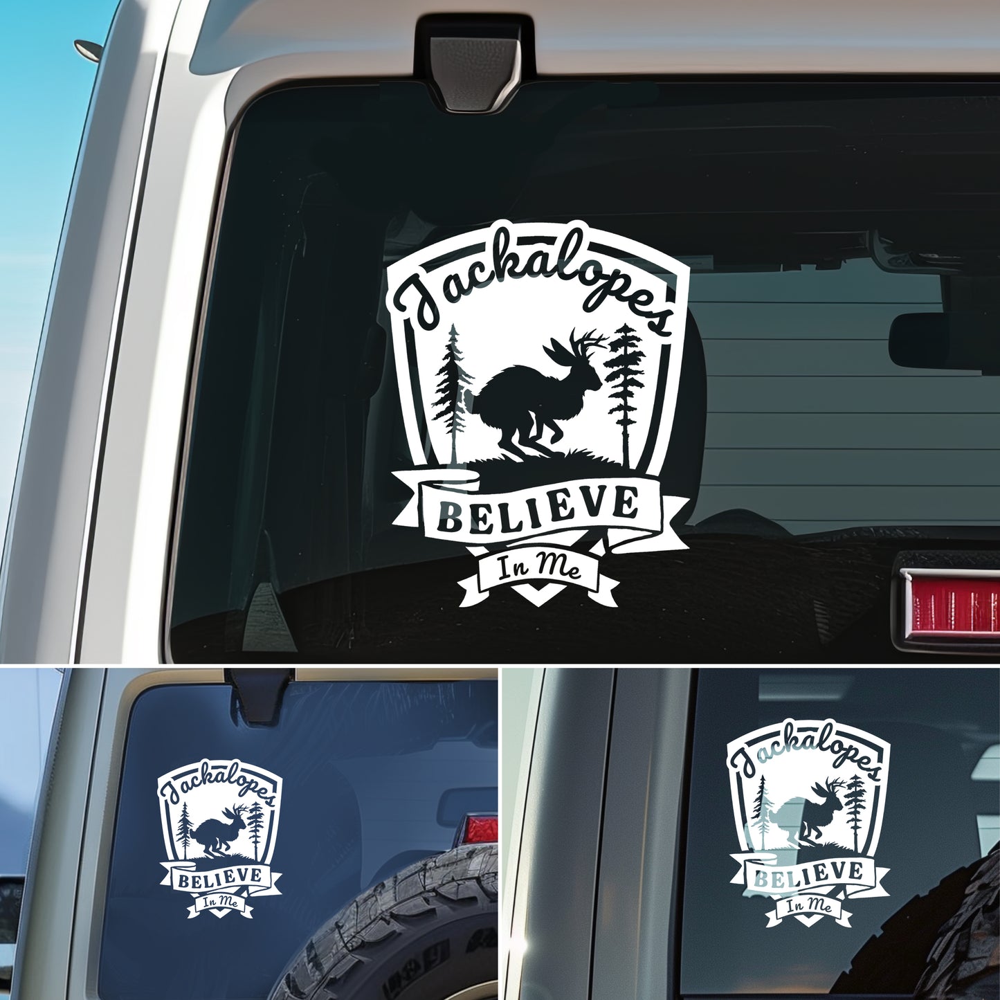Jackalope Cryptid Vinyl Decal