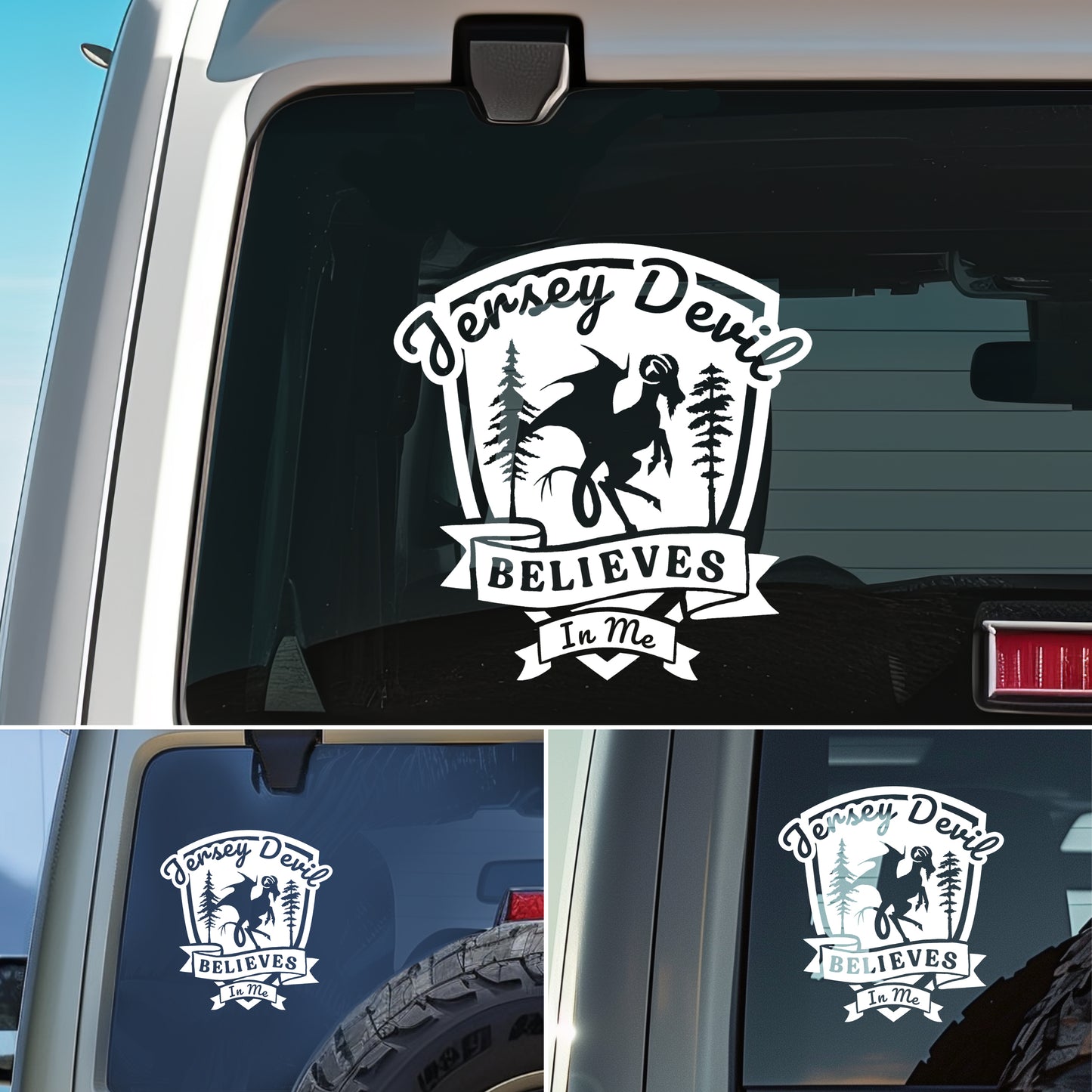 Jersey Devil Cryptid Vinyl Decal