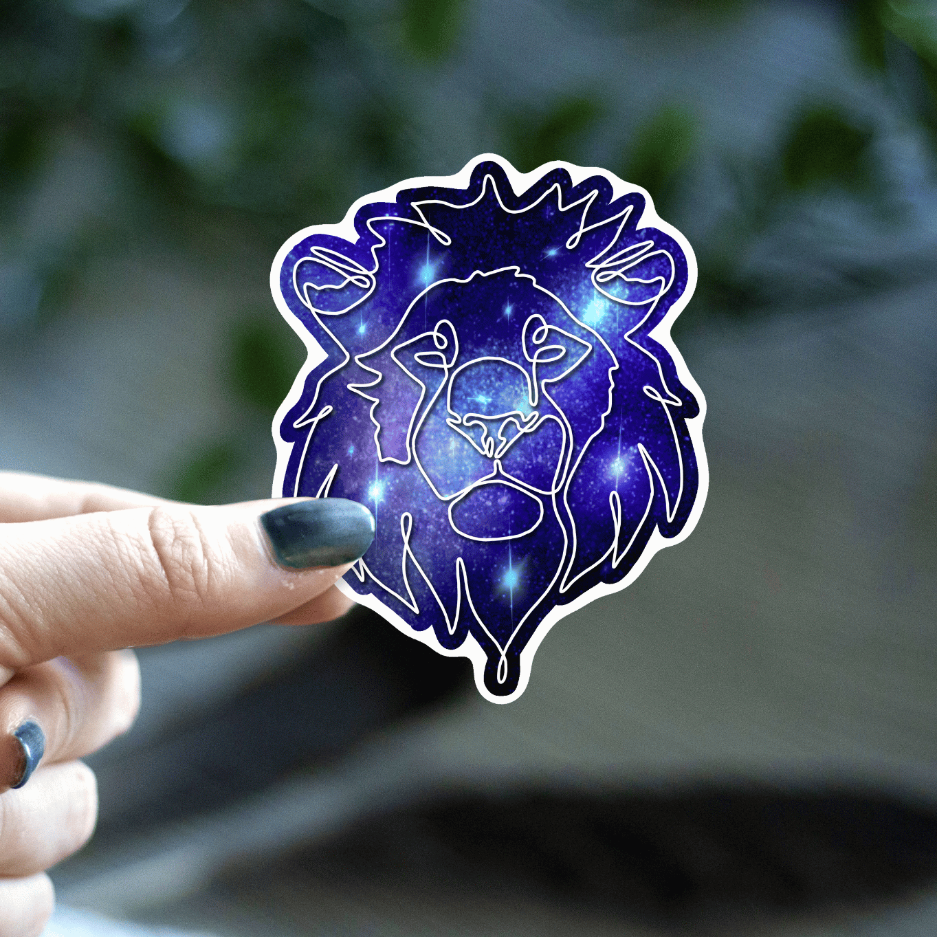 Galaxy Lion Sticker