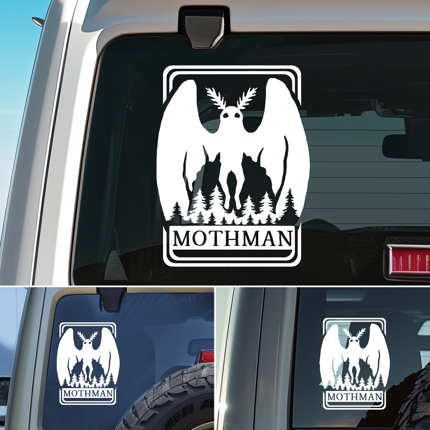 Mothman Cryptid Vinyl Decal