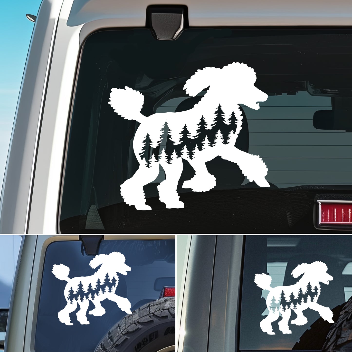 Running Poodle Dog Vinyl Decal