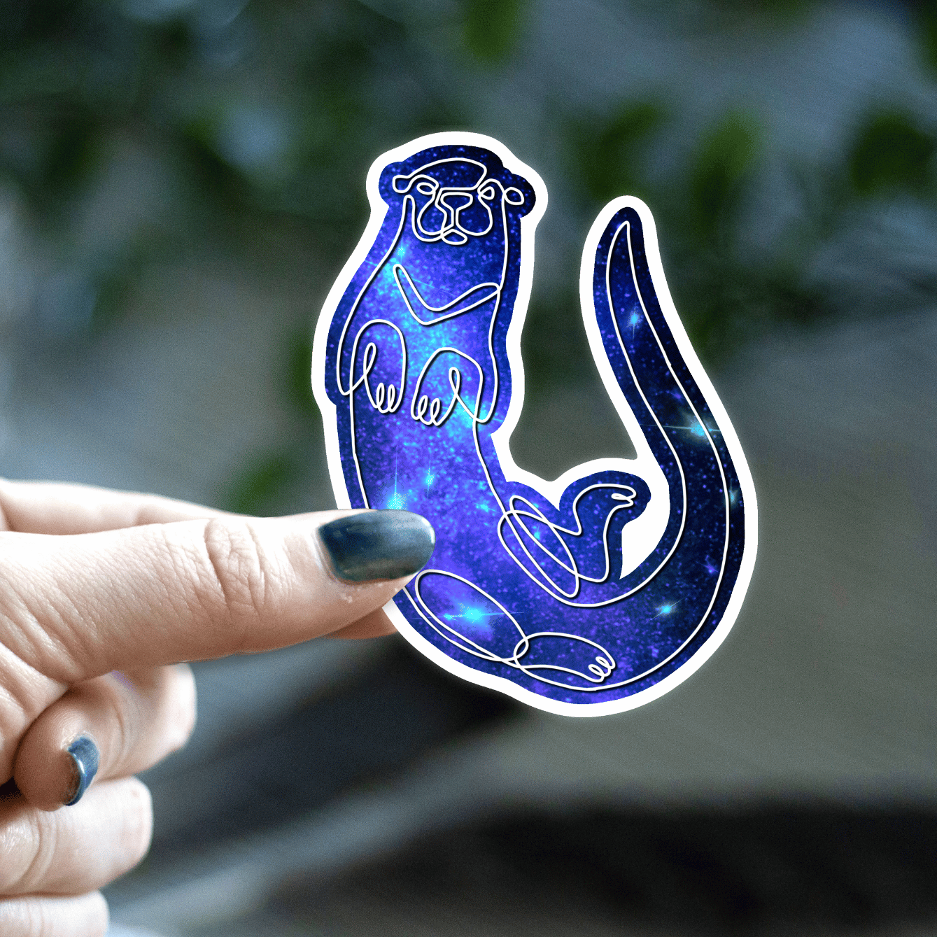 Galaxy Otter Sticker