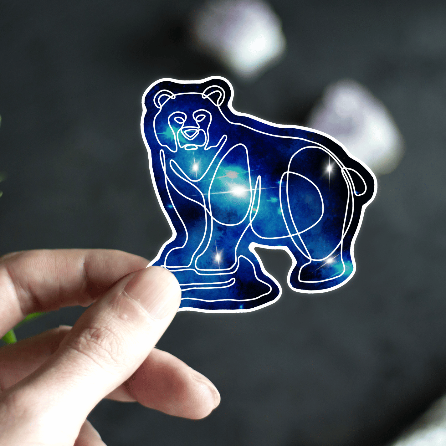 Galaxy Bear Sticker