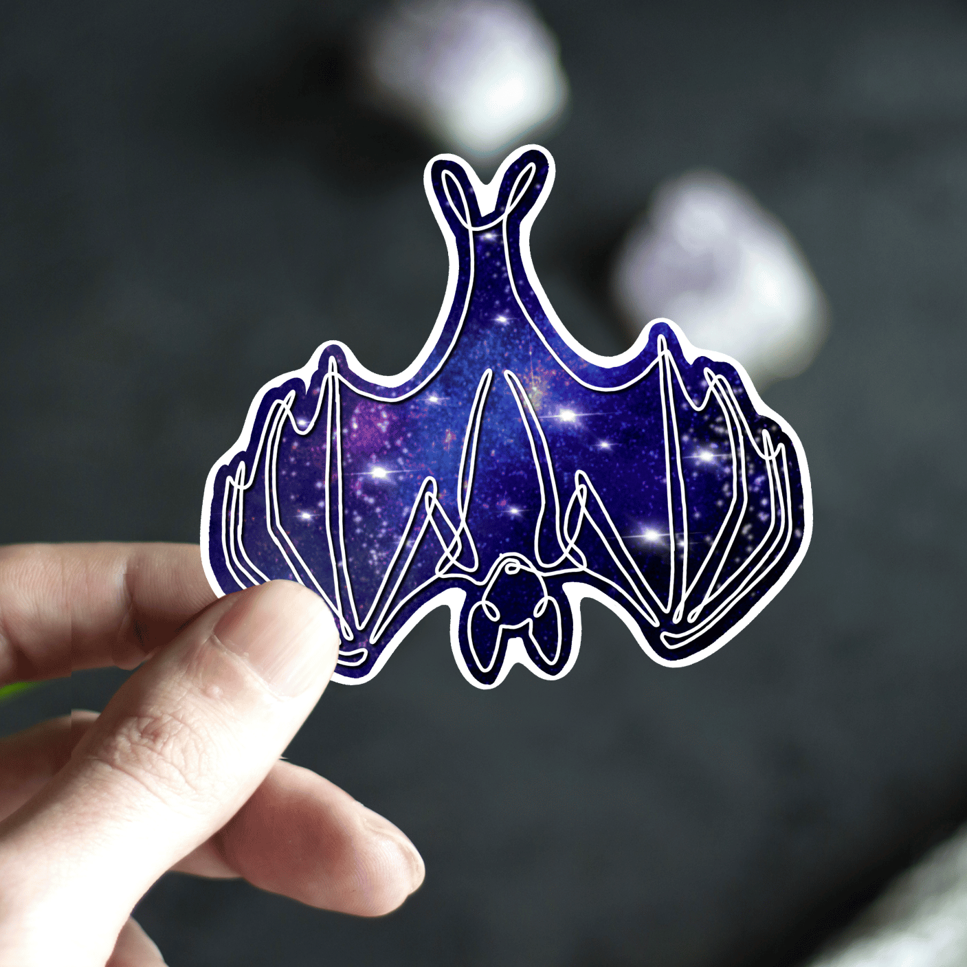 Galaxy Bat Sticker