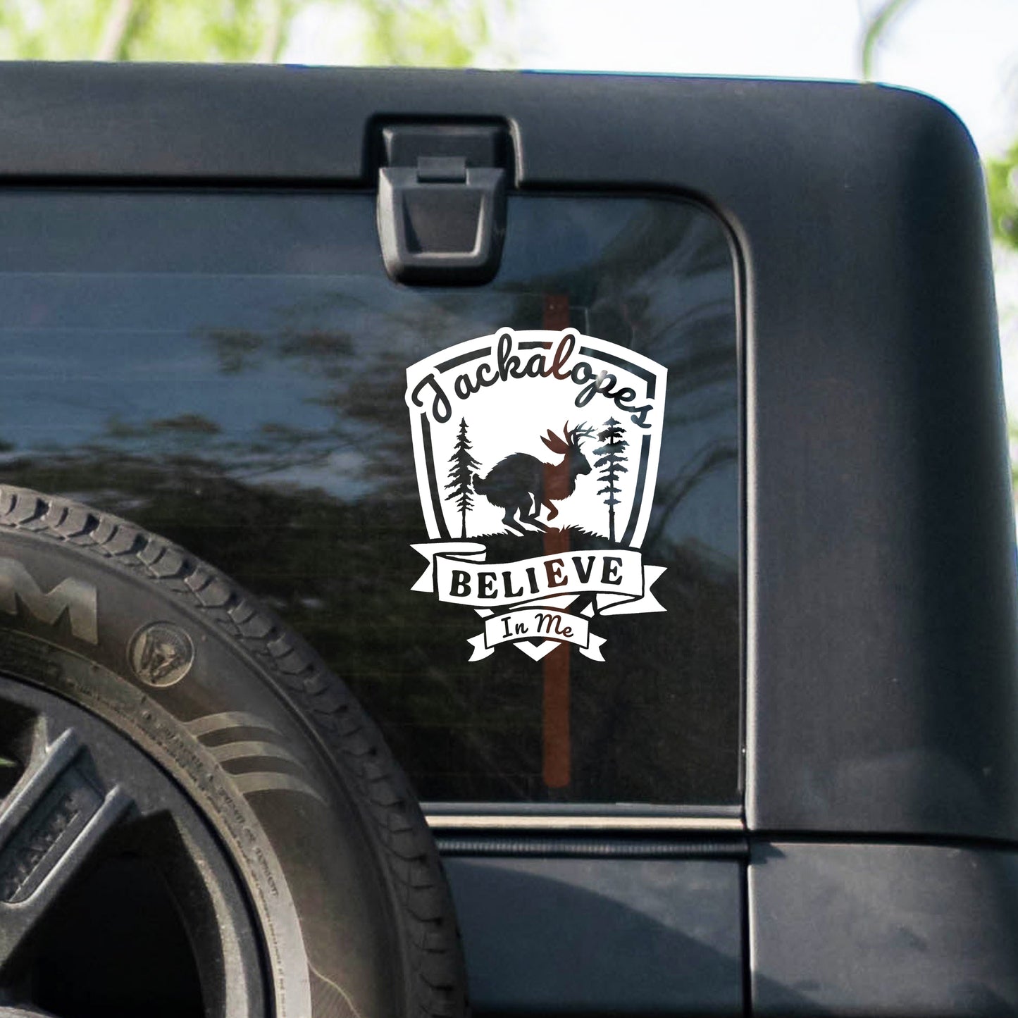 Jackalope Cryptid Vinyl Decal