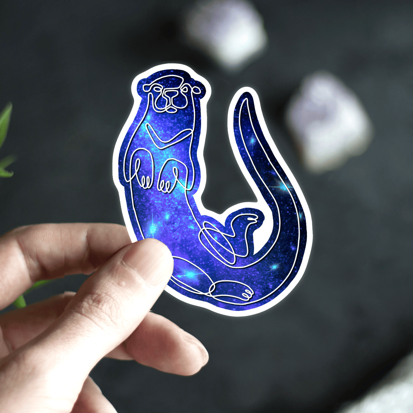 Galaxy Otter Sticker