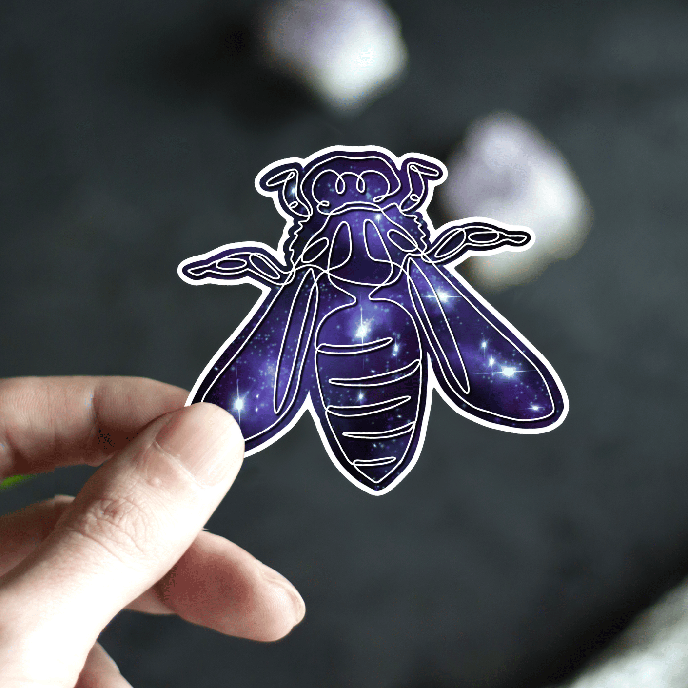 Galaxy Bee Sticker